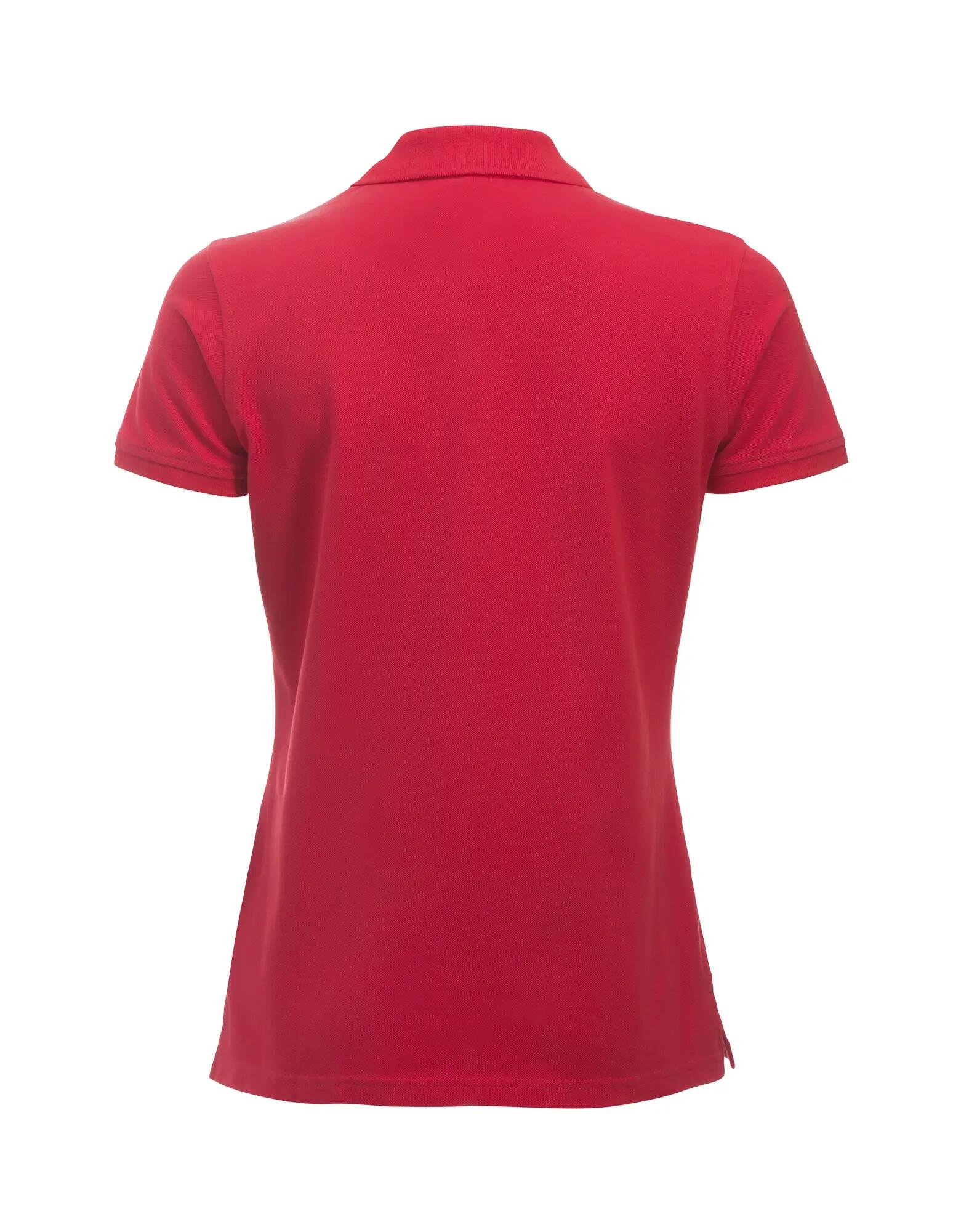 clique Classic Marion S/S polo feminino em algodão, corte moderno – red 2/4