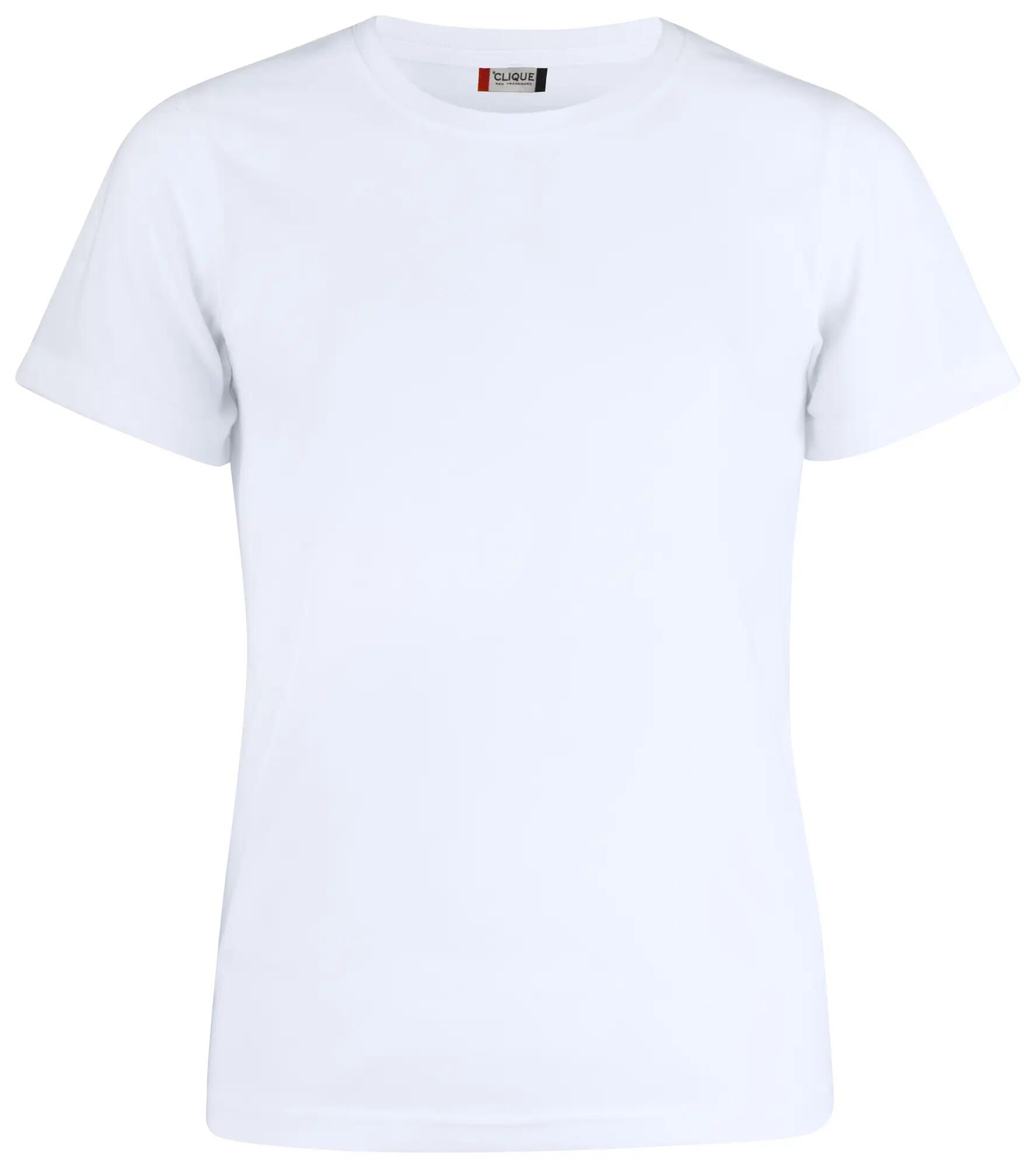 clique Neon-T Polyester-T-Shirt mit Baumwollgefühl – white 1/4