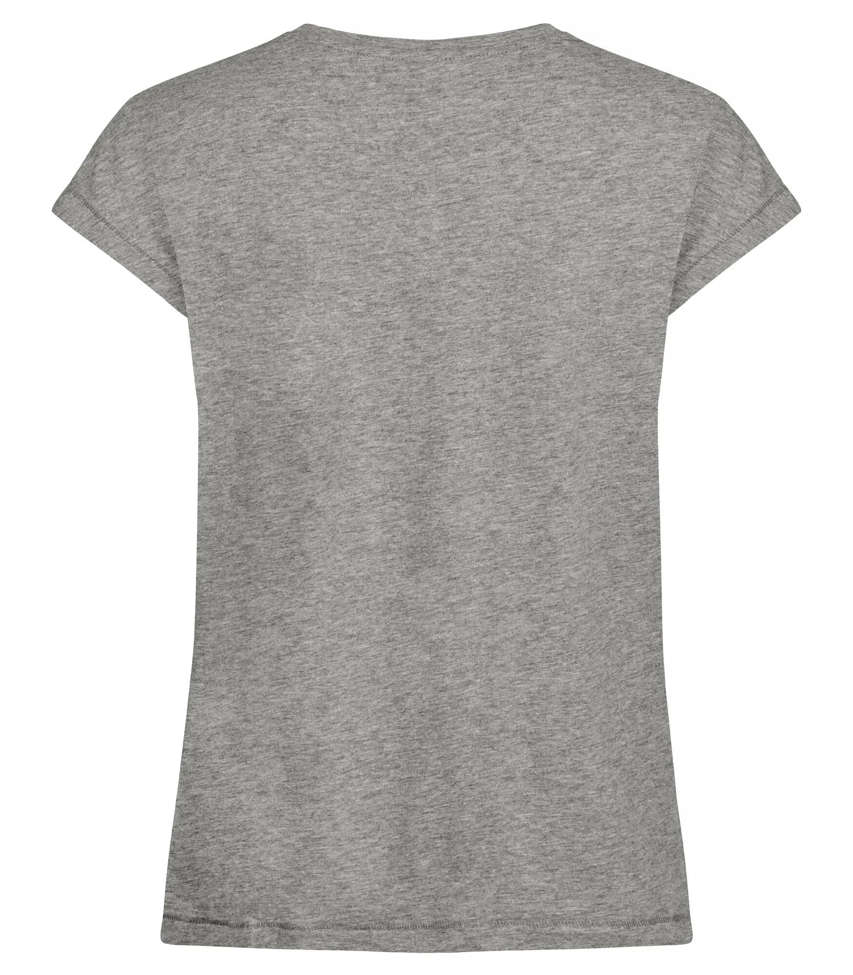 clique Fashion Top Women em algodão, corte descontraído – Grey Melange 2/4