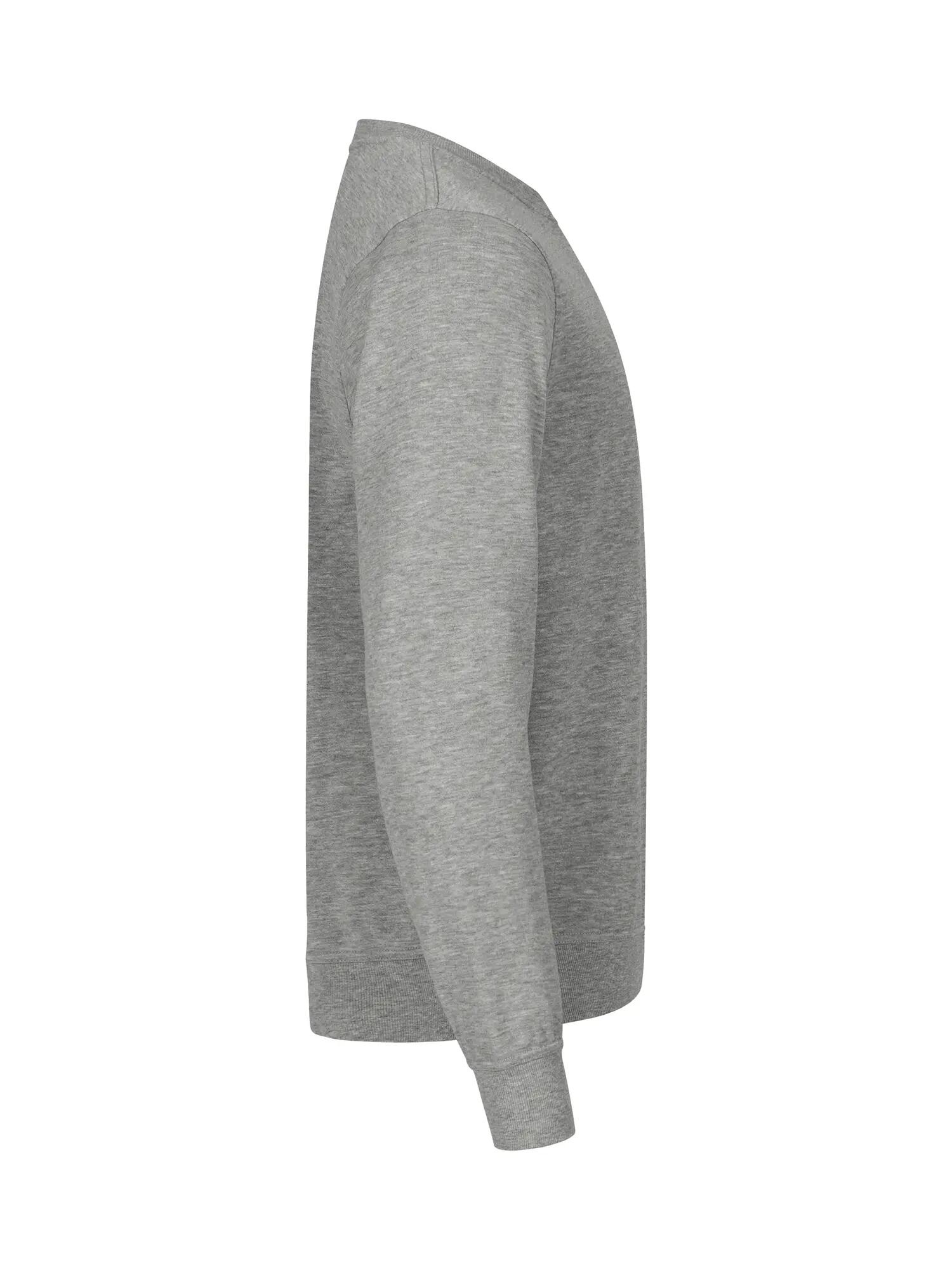 clique Basic Roundneck sweatshirt unissexo cinza mesclado – grey melange 4/4