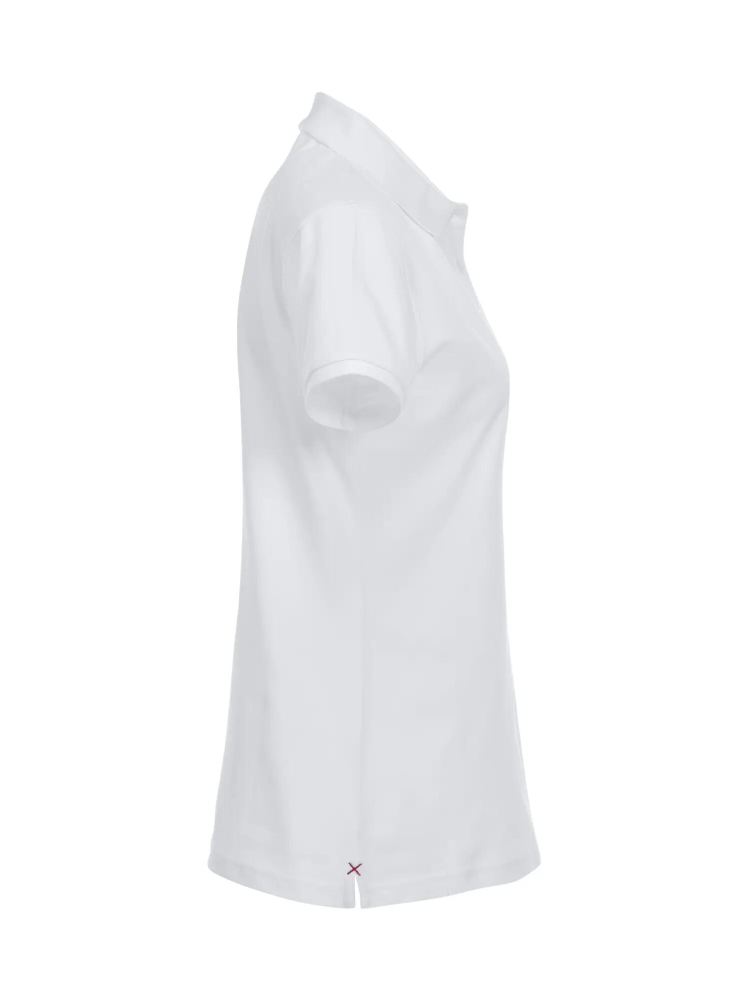 clique Stretch Premium Polo Damen – Baumwolle mit Stretch – white 4/4
