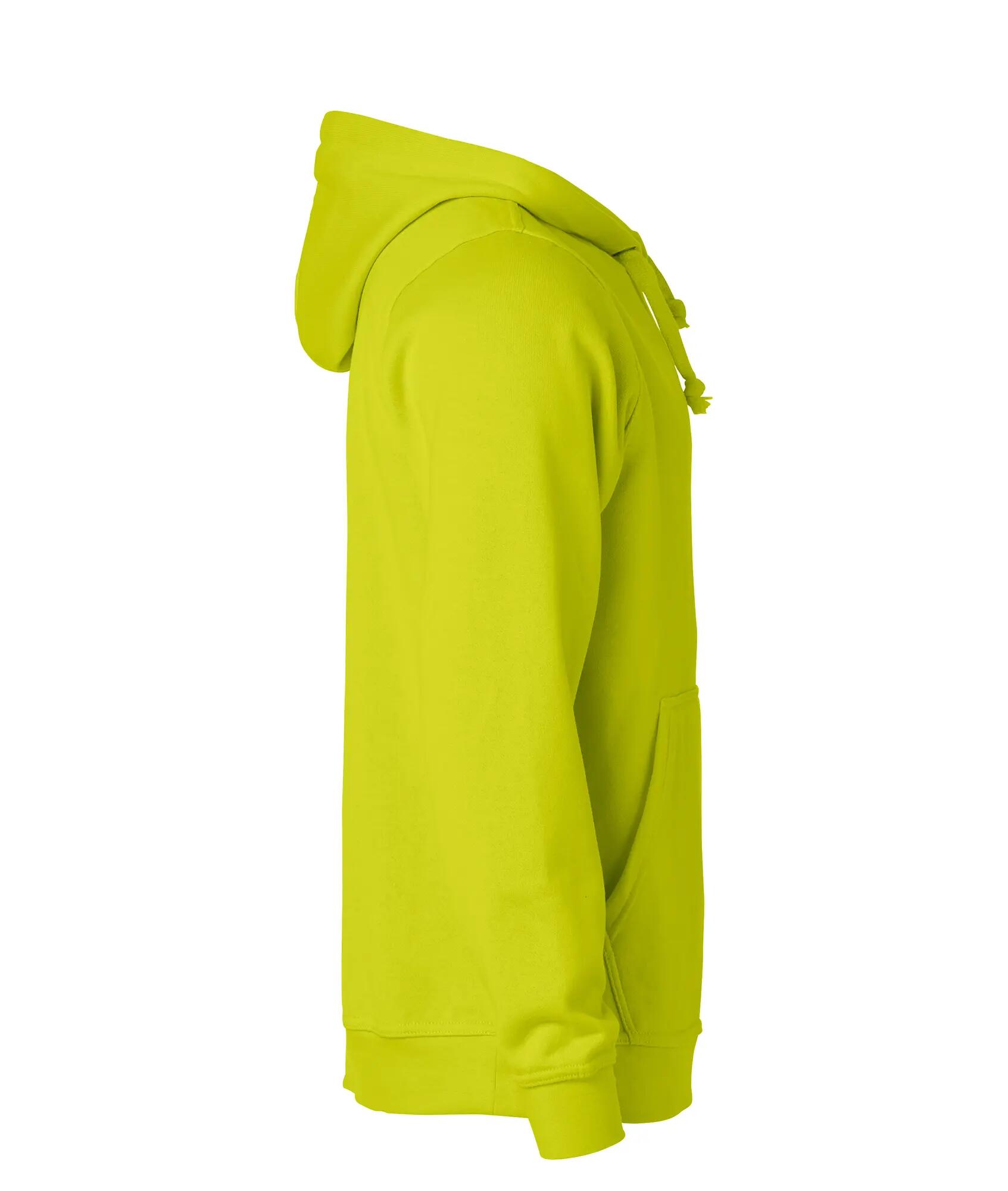 clique Basic Hoody unisex - bluza z kapturem, visibility green 4/4