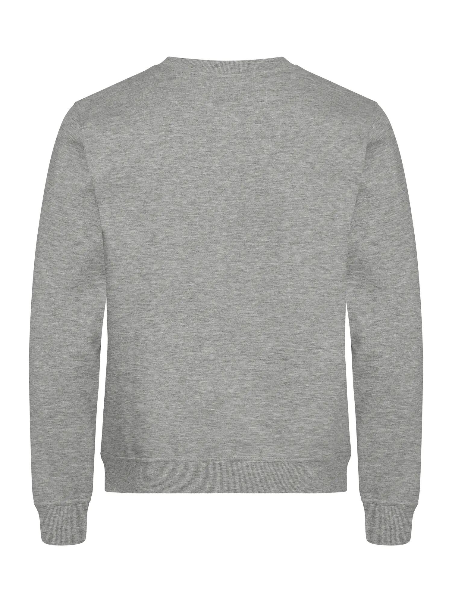 clique Basic Roundneck sweatshirt unissexo cinza mesclado – grey melange 3/4