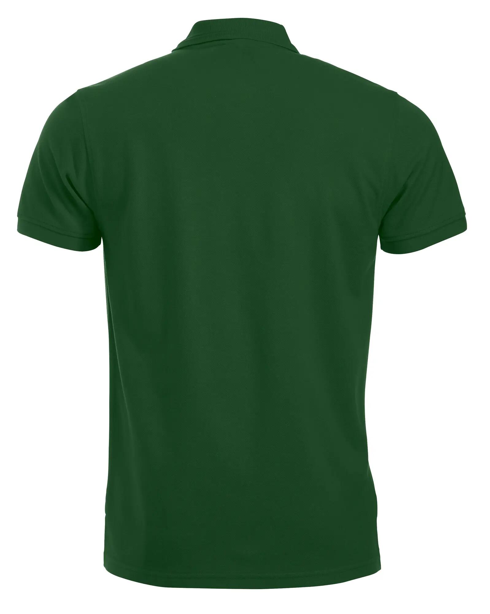 clique Polo Manhattan en jersey – manches courtes, col à rayures – bottle green 2/4