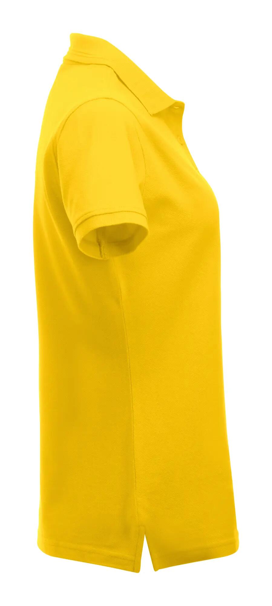 clique Polo mulher Manhattan - riscas jacquard na gola, punhos canelados – lemon 4/4