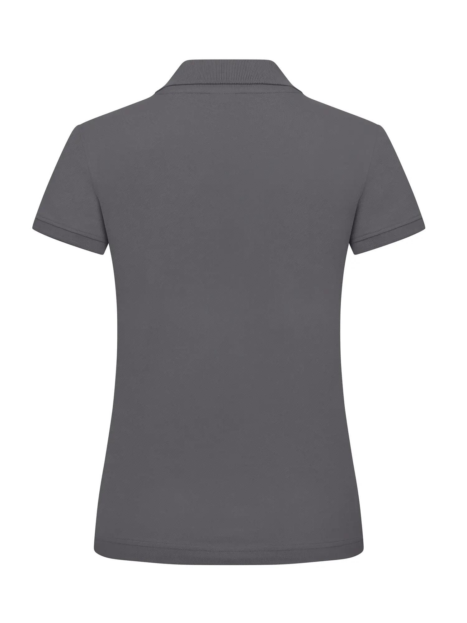 clique Classic Marion S/S Polo feminino em algodão – corte moderno – Metal Grey 3/7