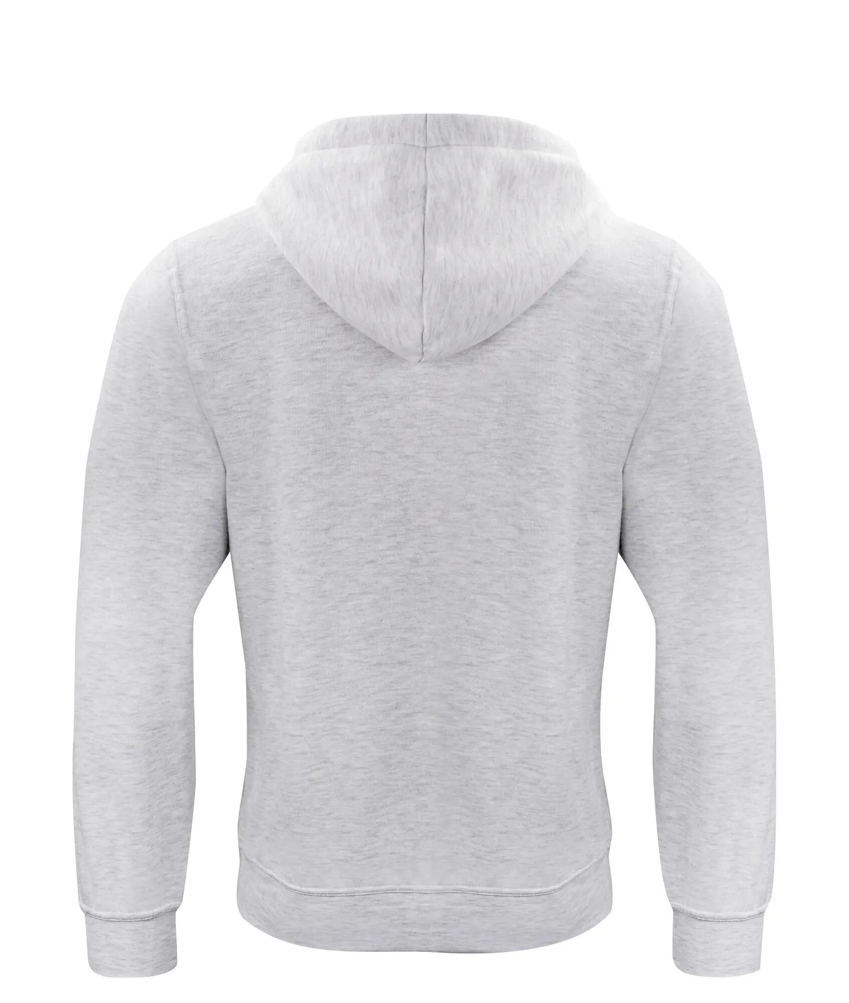 clique Basic Hoody Sweat com capuz unisexo, tecido resistente – ash 2/4