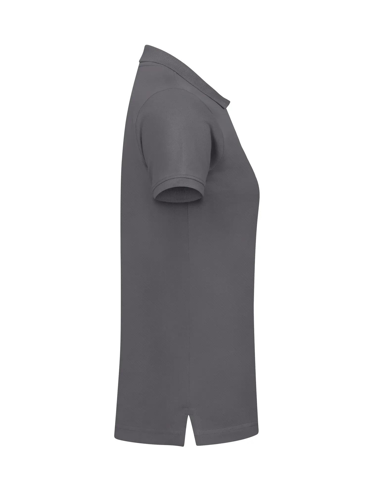 clique Classic Marion S/S Polo feminino em algodão – corte moderno – Metal Grey 4/7