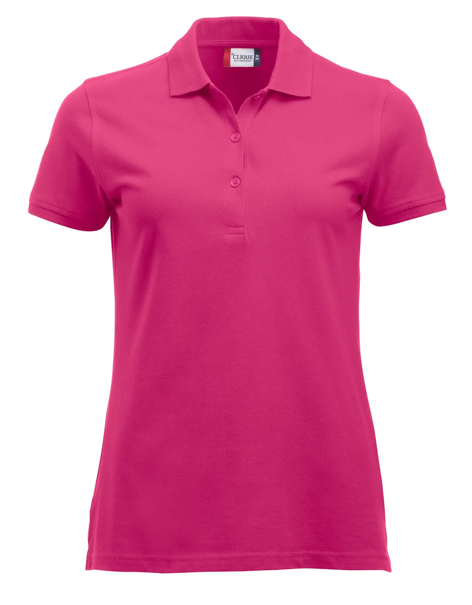 clique Classic Marion S/S polo mulher — corte moderno, 100% algodão – bright 1/4