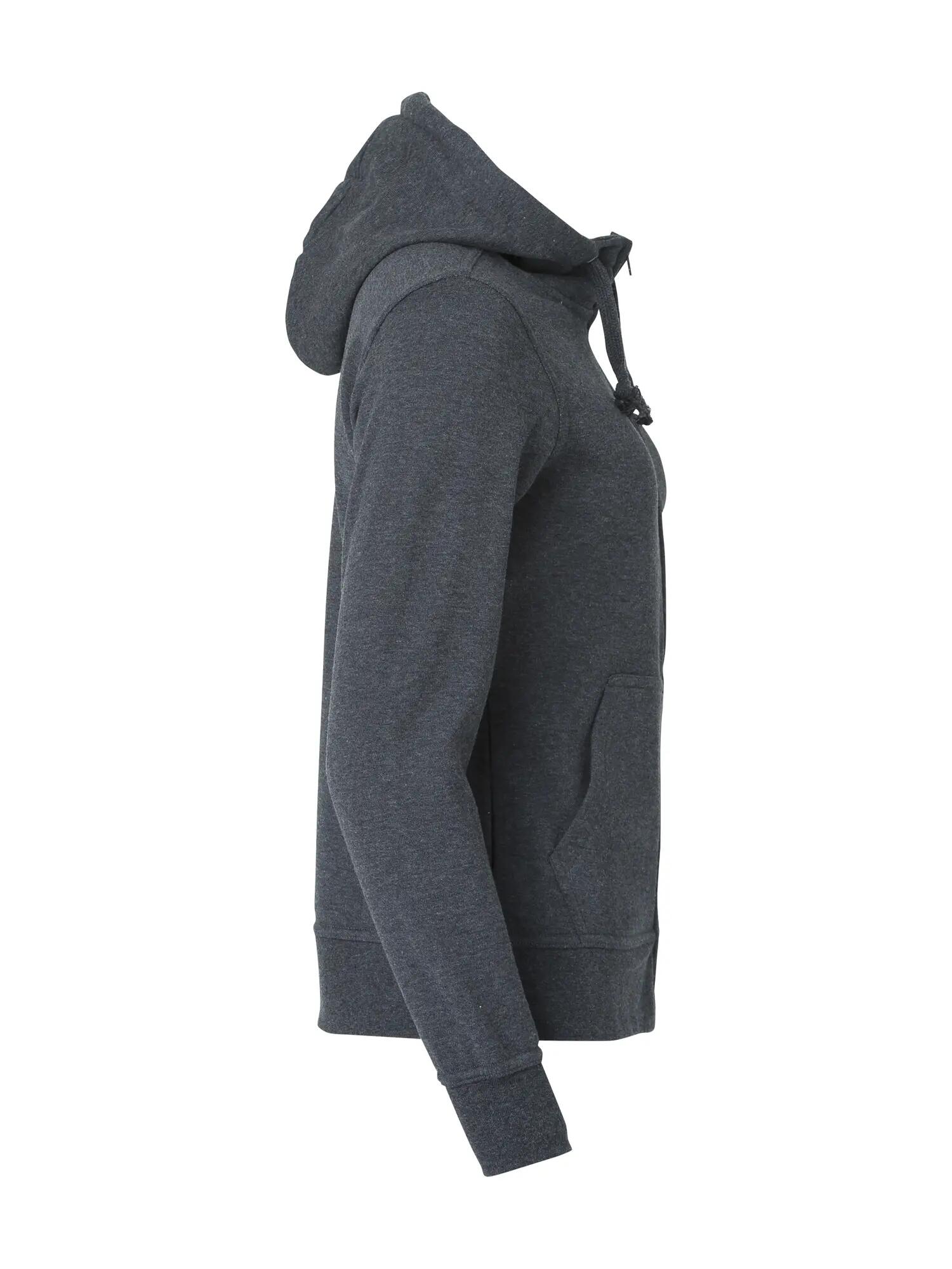 clique Basic Hoody Full Zip Women – Sweat com capuz anthracite melange 4/4