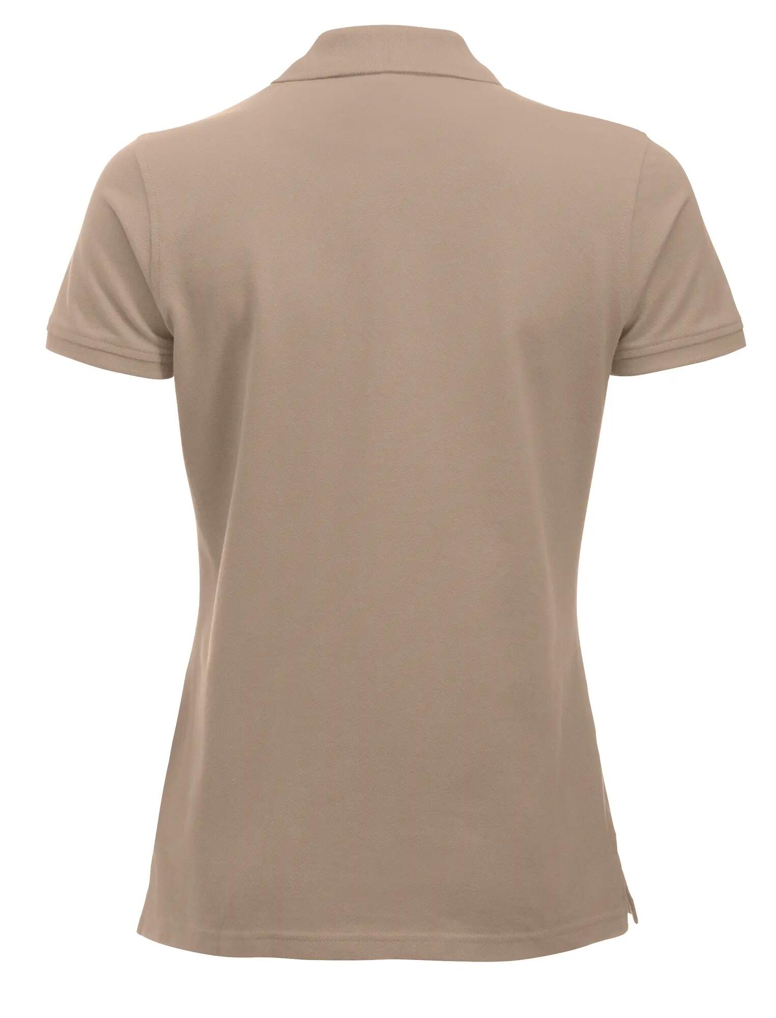 clique Classic Marion S/S Polo em algodão — corte moderno – caffe latte 2/4