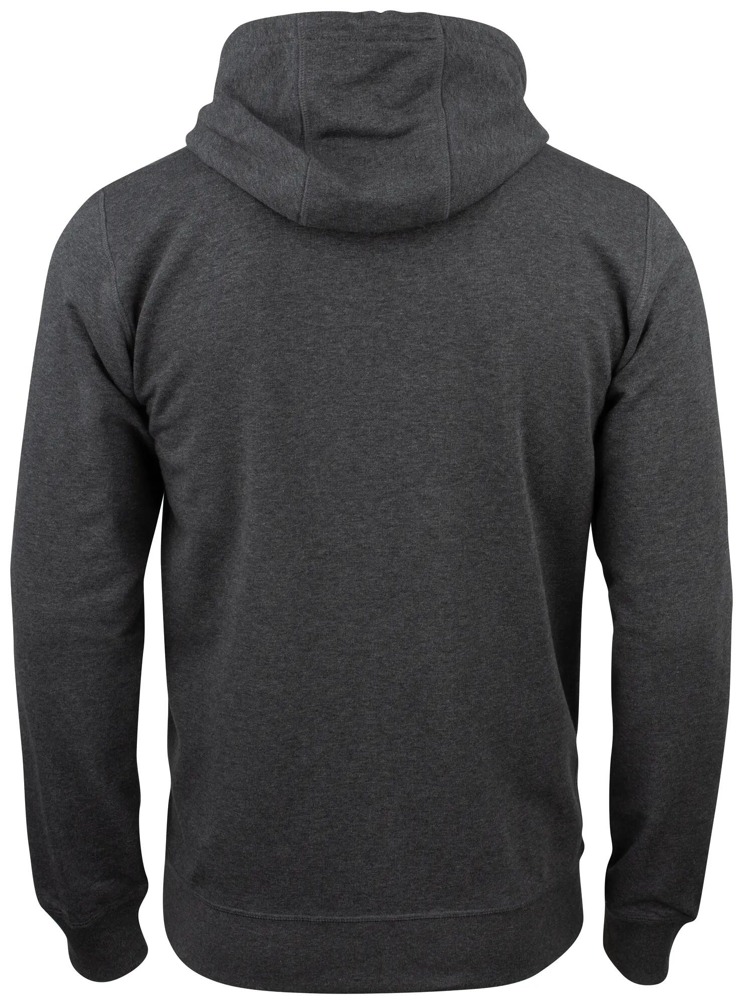 clique Premium OC Hoody Full Zip aus Bio-Baumwollmix – anthracite melange 2/4