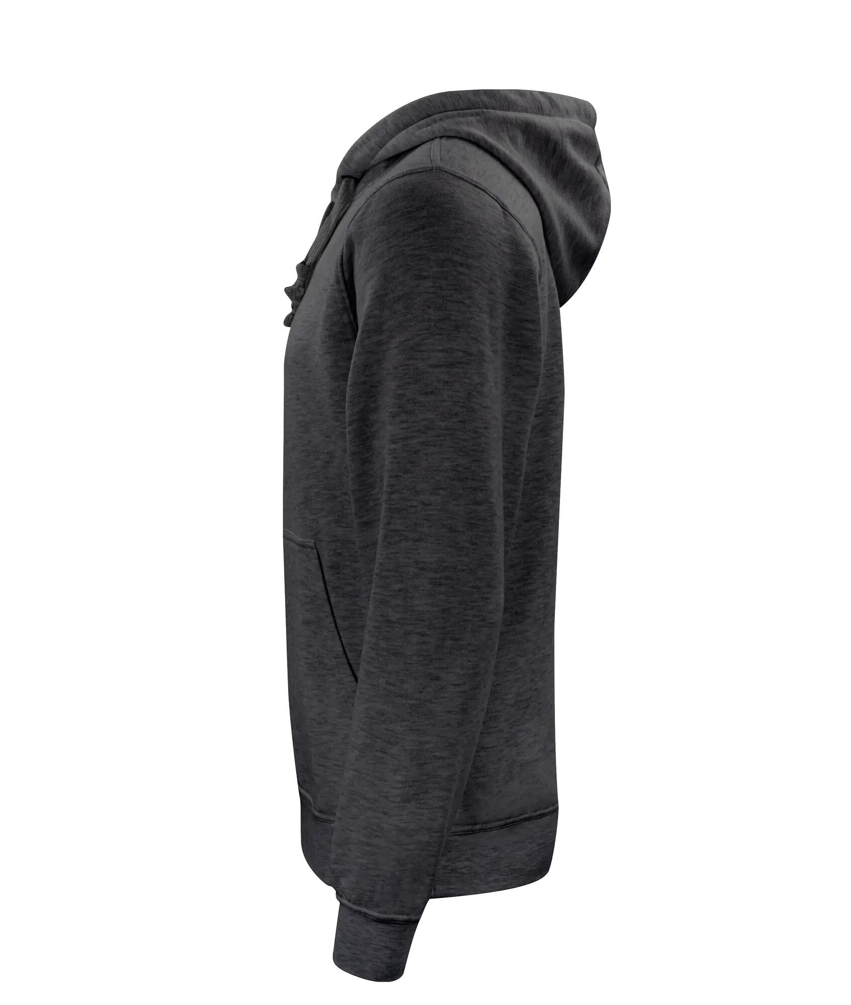 clique Basic Hoody sweat com capuz unisexo Anthracite Melange 3/4