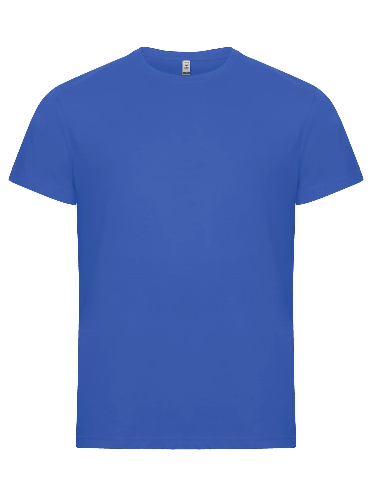 clique Classic OC-T T‑shirt em algodão orgânico, corte clássico – royal blue 1/4