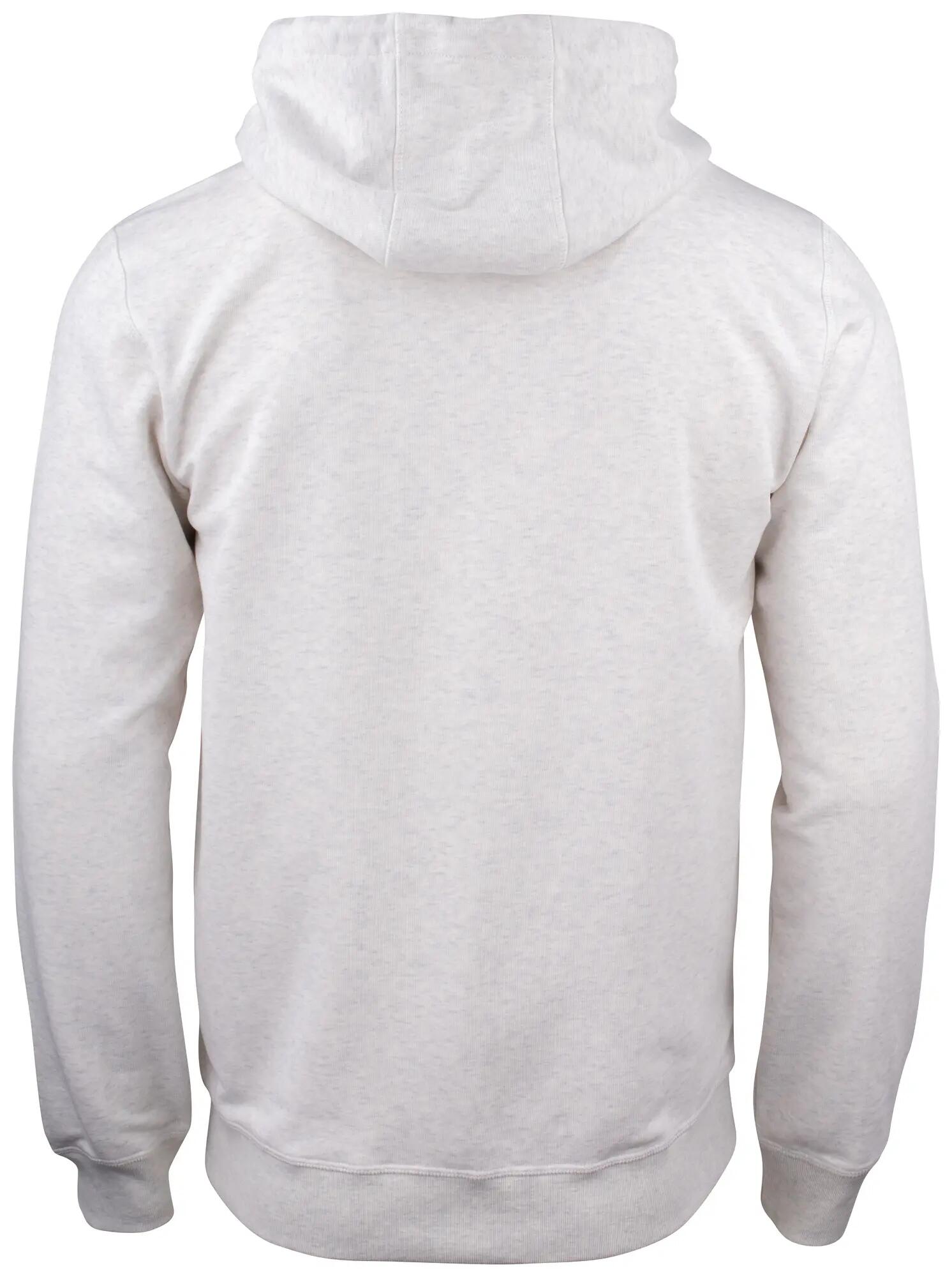 clique Premium OC Hoody Full Zip em algodão orgânico - nature melange 2/4