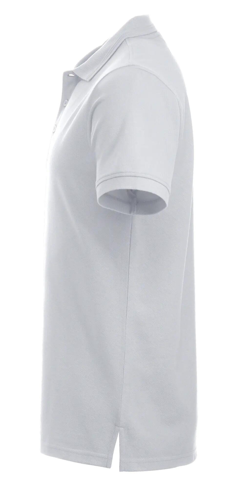 clique Polo Manhattan branco com riscas jacquard – white 3/4