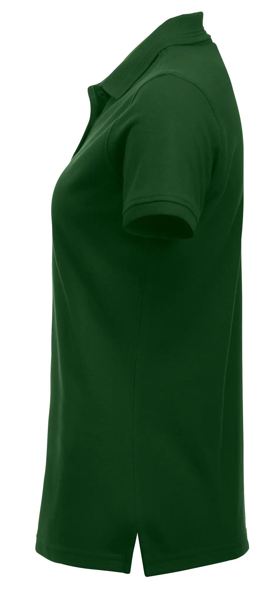clique Polo Manhattan Women bottle green em mistura poliéster-algodão 3/4