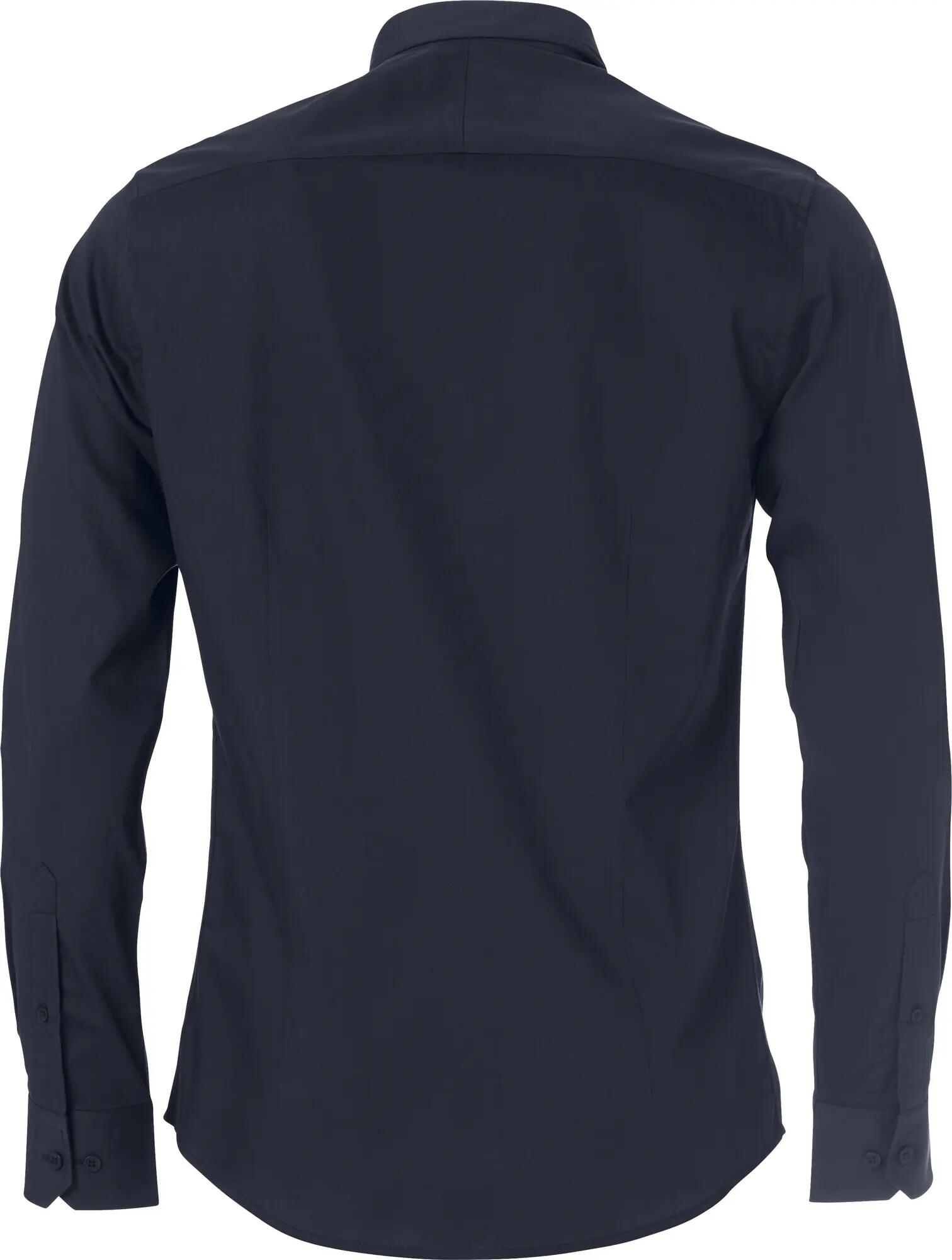 clique Clark Langarm-Hemd 100% Baumwolle - Regular Fit - dark Marineblau 4/4