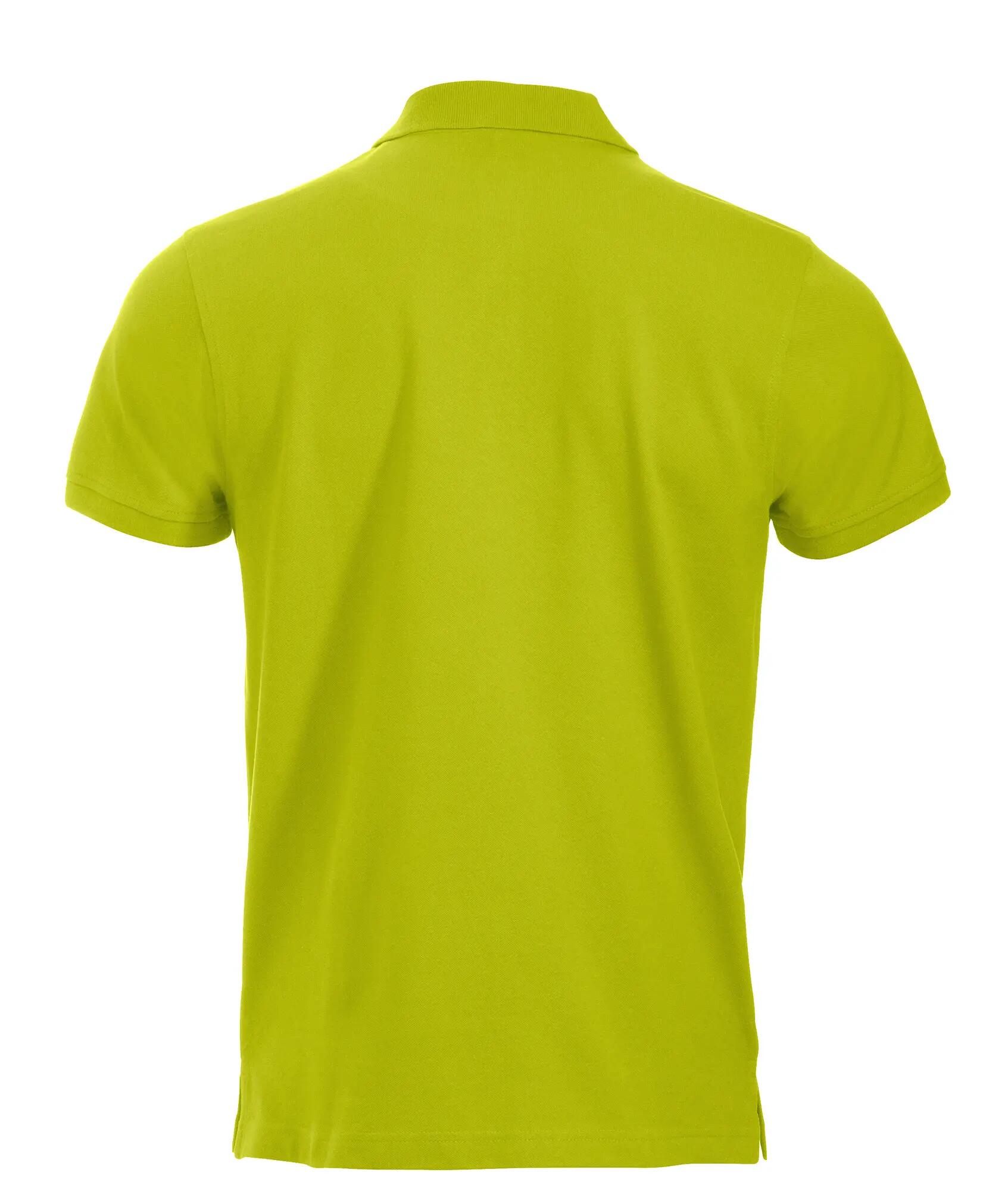 clique Classic Lincoln S/S Polo em algodão – corte moderno – visibility green 2/4