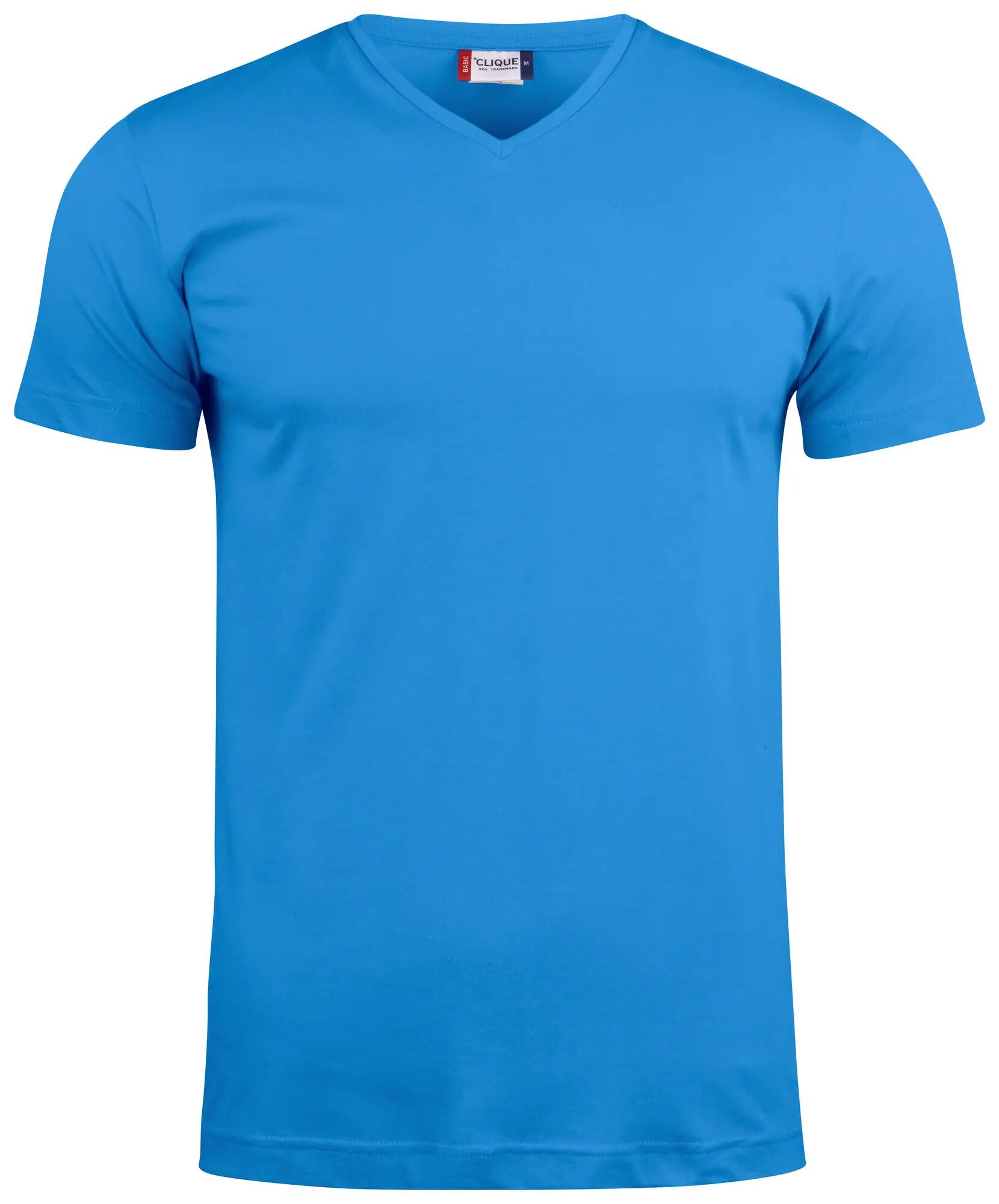clique Basic-T V-neck – royal blue 1/4