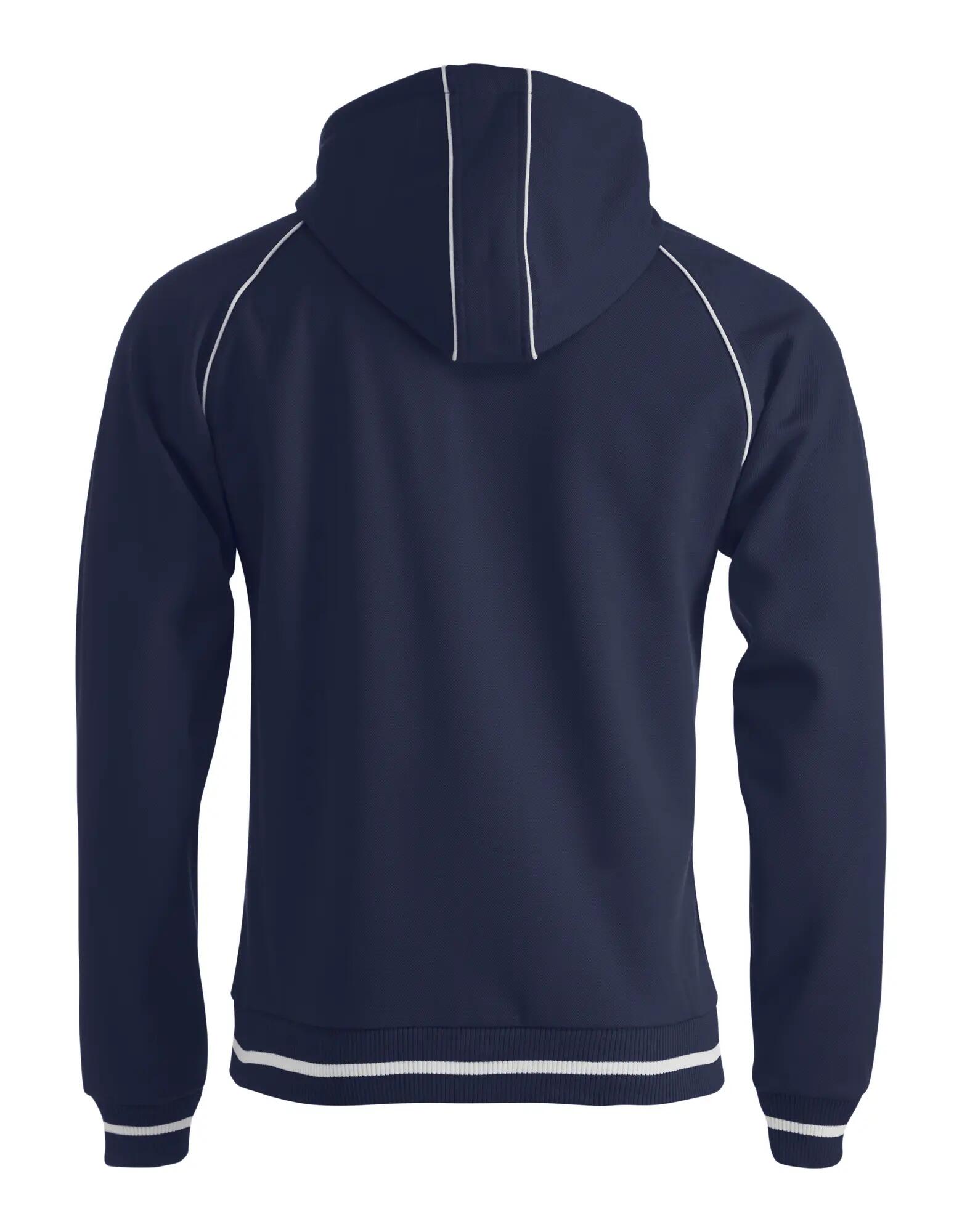clique Gerry Hoodie Strukturstrick, dunkelblau – dark Marineblau 3/4