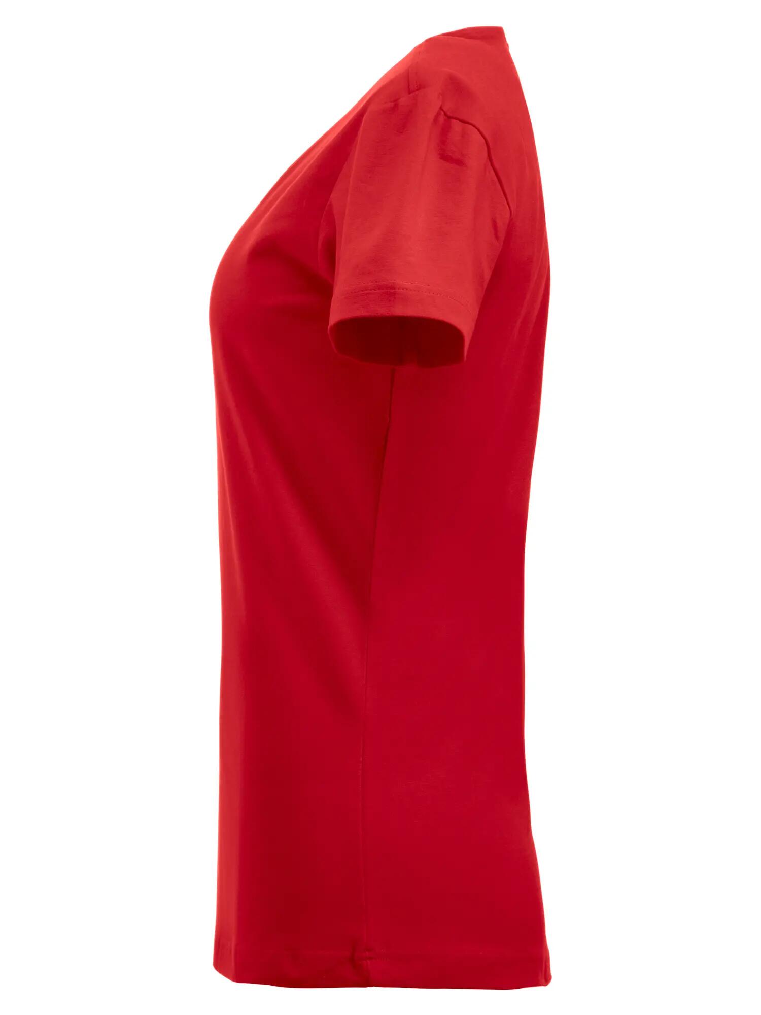 clique Carolina S/S - top femme manches courtes en jersey stretch – red 3/4