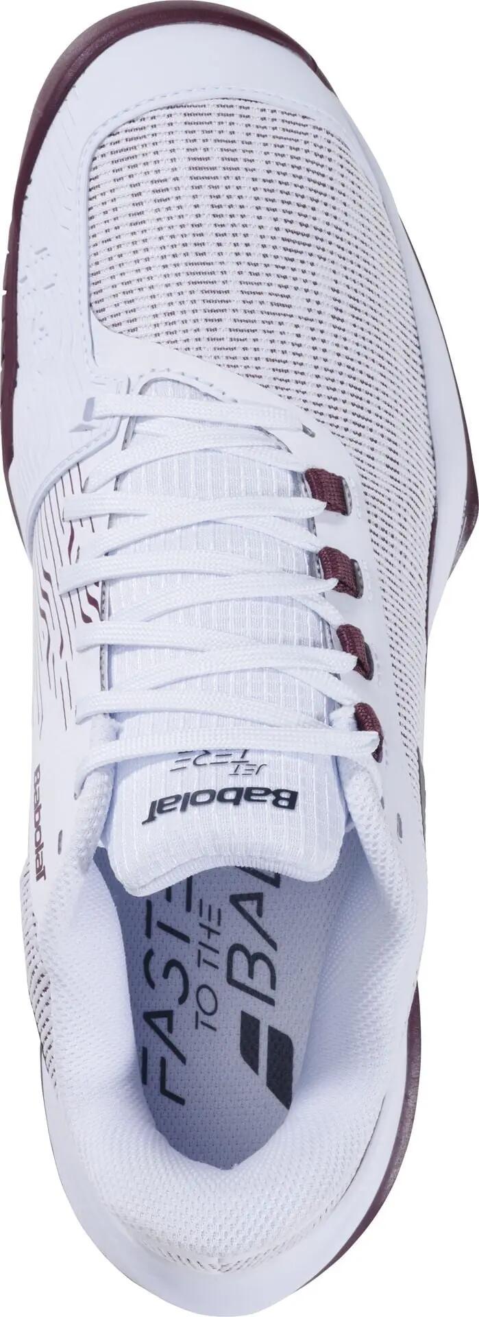 babolat JET TERE 2 All Court Uomo Scarpe – 1109WP White/Port Royale 3/6