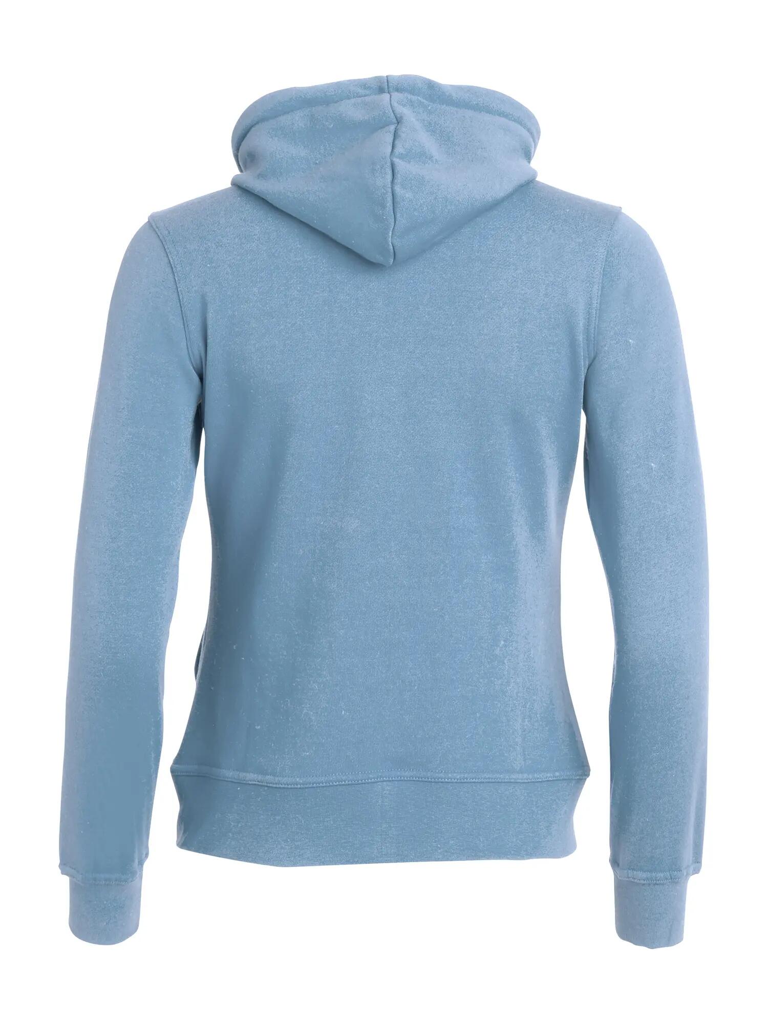 clique Basic Hoody Full Zip Women - Sweat com capuz azul-claro – light blue 2/4