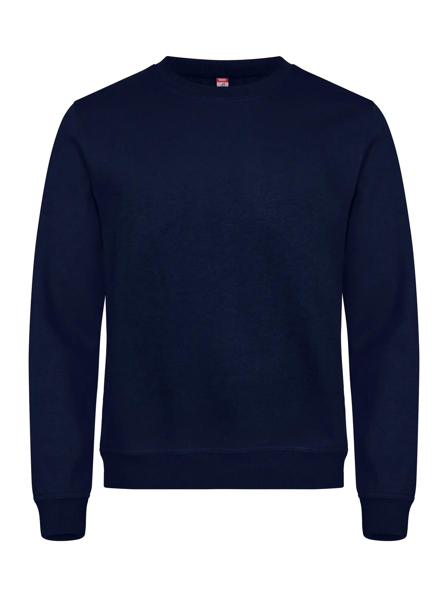 clique Basic Roundneck sweatshirt unisexo, tecido estabilizado anti-pilling – 1/4