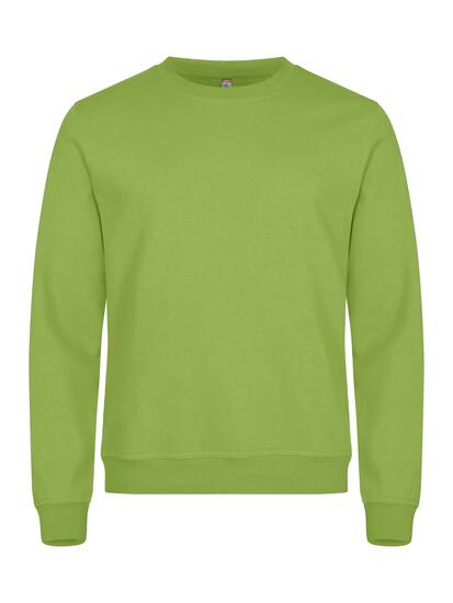 clique Felpa Basic Roundneck unisex in tessuto stabilizzato – light green
