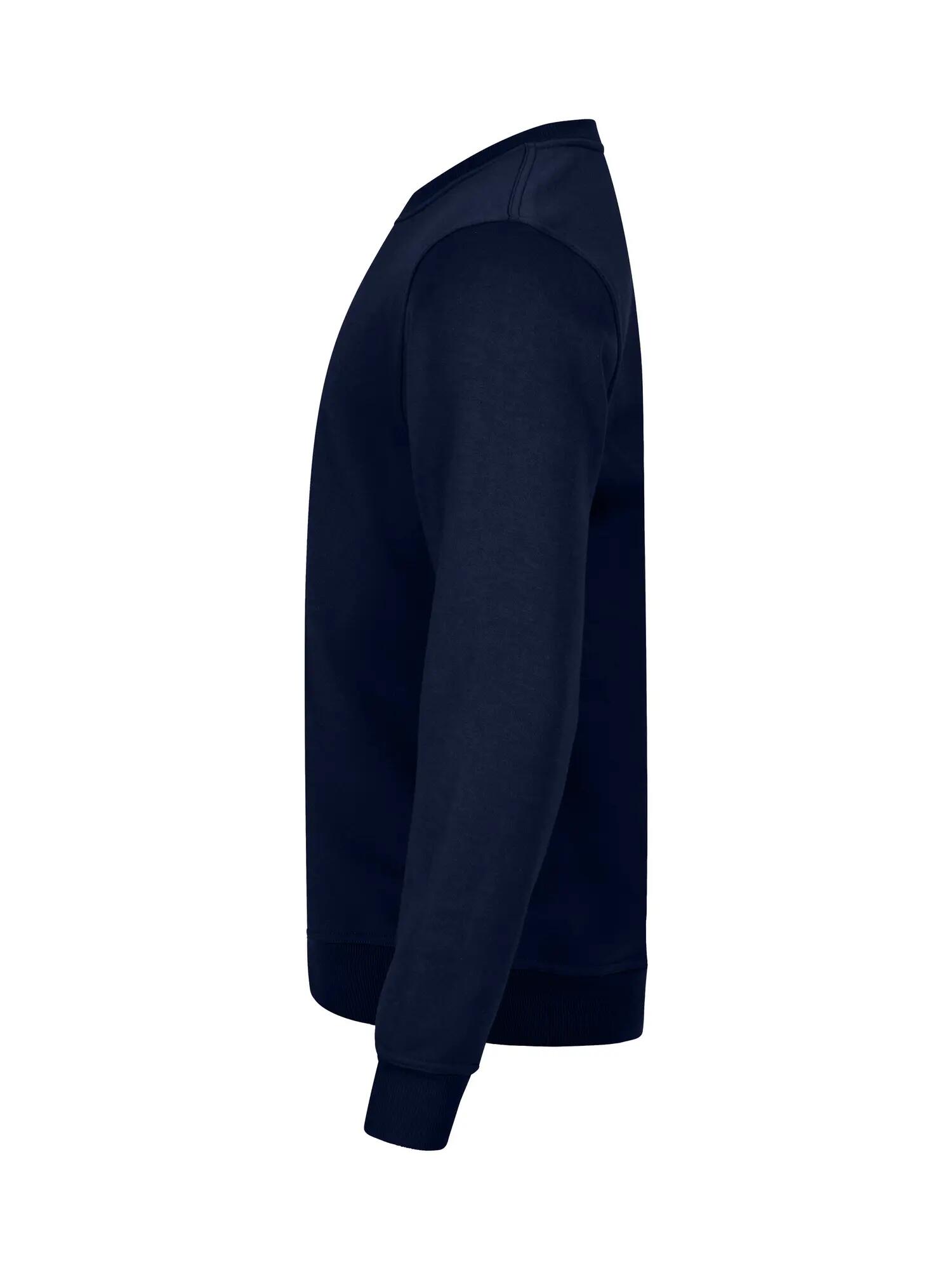clique Basic Roundneck sweatshirt unisexo, tecido estabilizado anti-pilling – 3/4