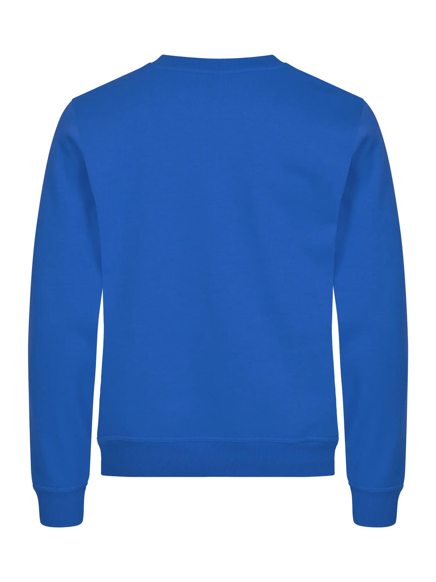 clique Basic Roundneck sweatshirt unissexo em tecido estabilizado – royal blue 2/4