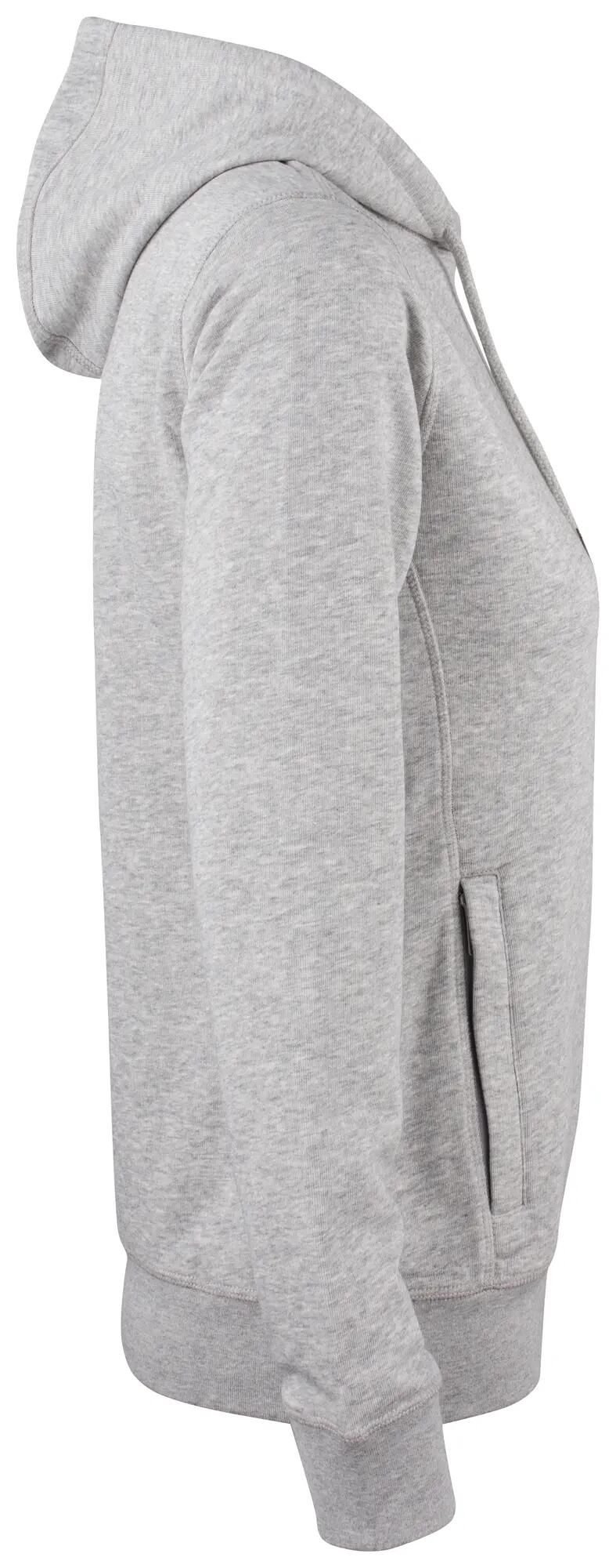 clique Premium OC Hoody Women – algodão orgânico e poliéster reciclado – grey 4/4