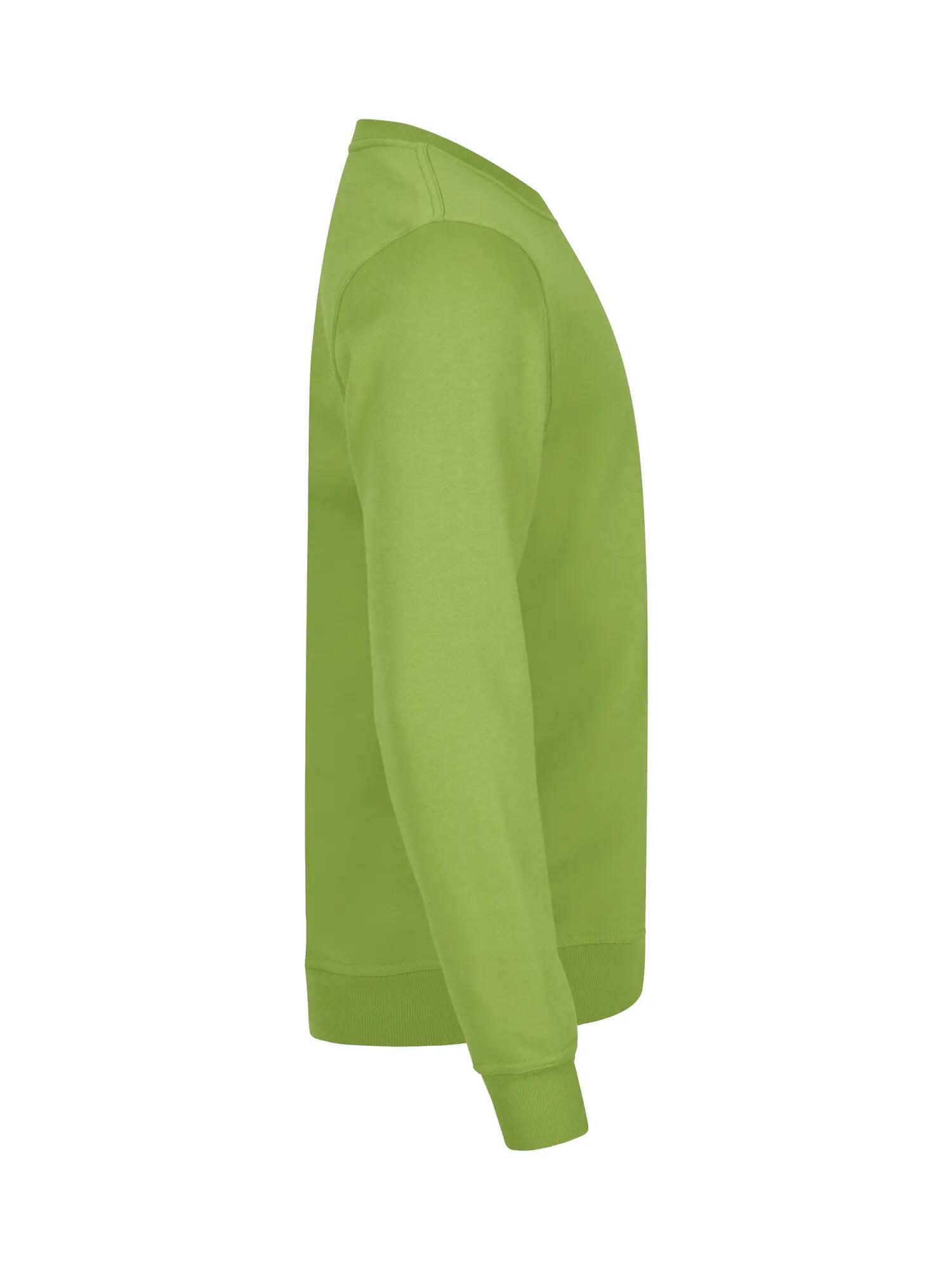 clique Sweat Basic Roundneck unissexo em tecido estabilizado – light green 2/4