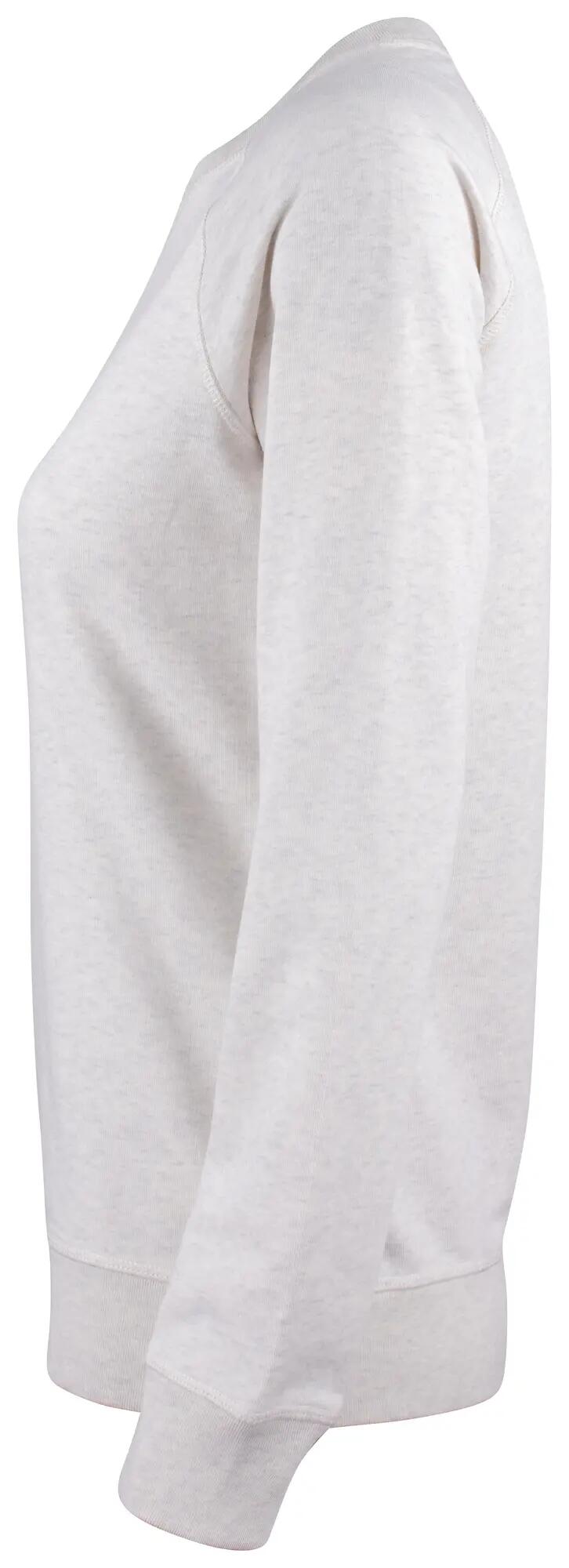 clique Premium OC Roundneck Women sweatshirt gola redonda em algodão orgânico – 3/4