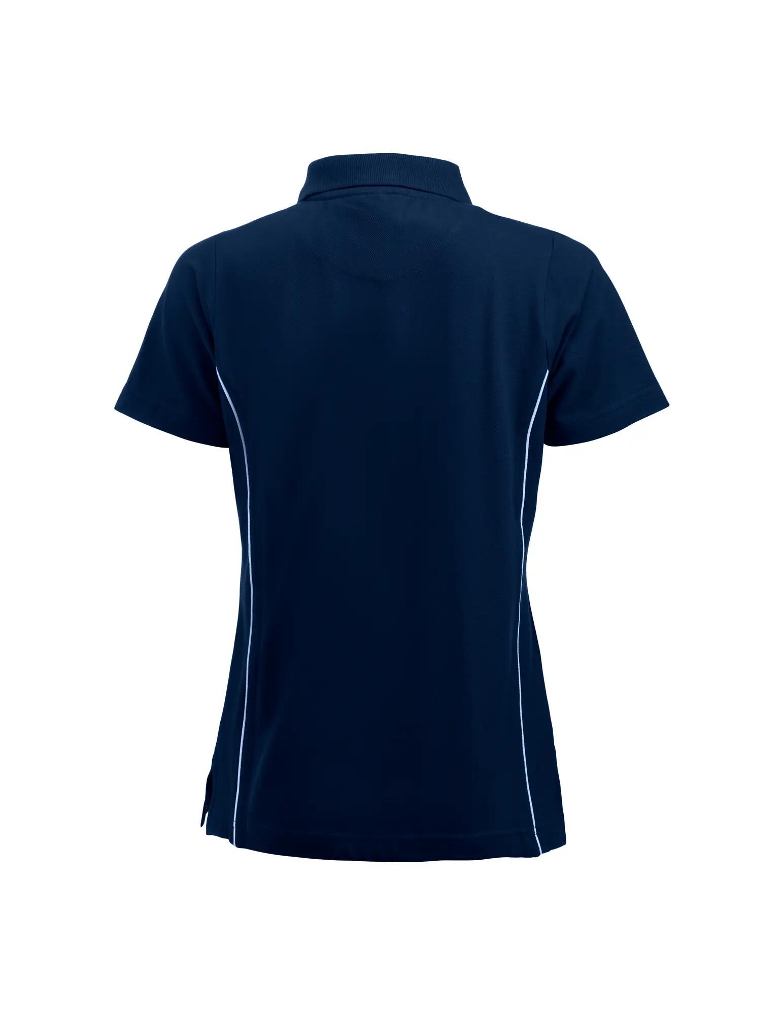 clique Polo New Alpena en coton 100% – piping contrasté, coloris dark navy 2/4