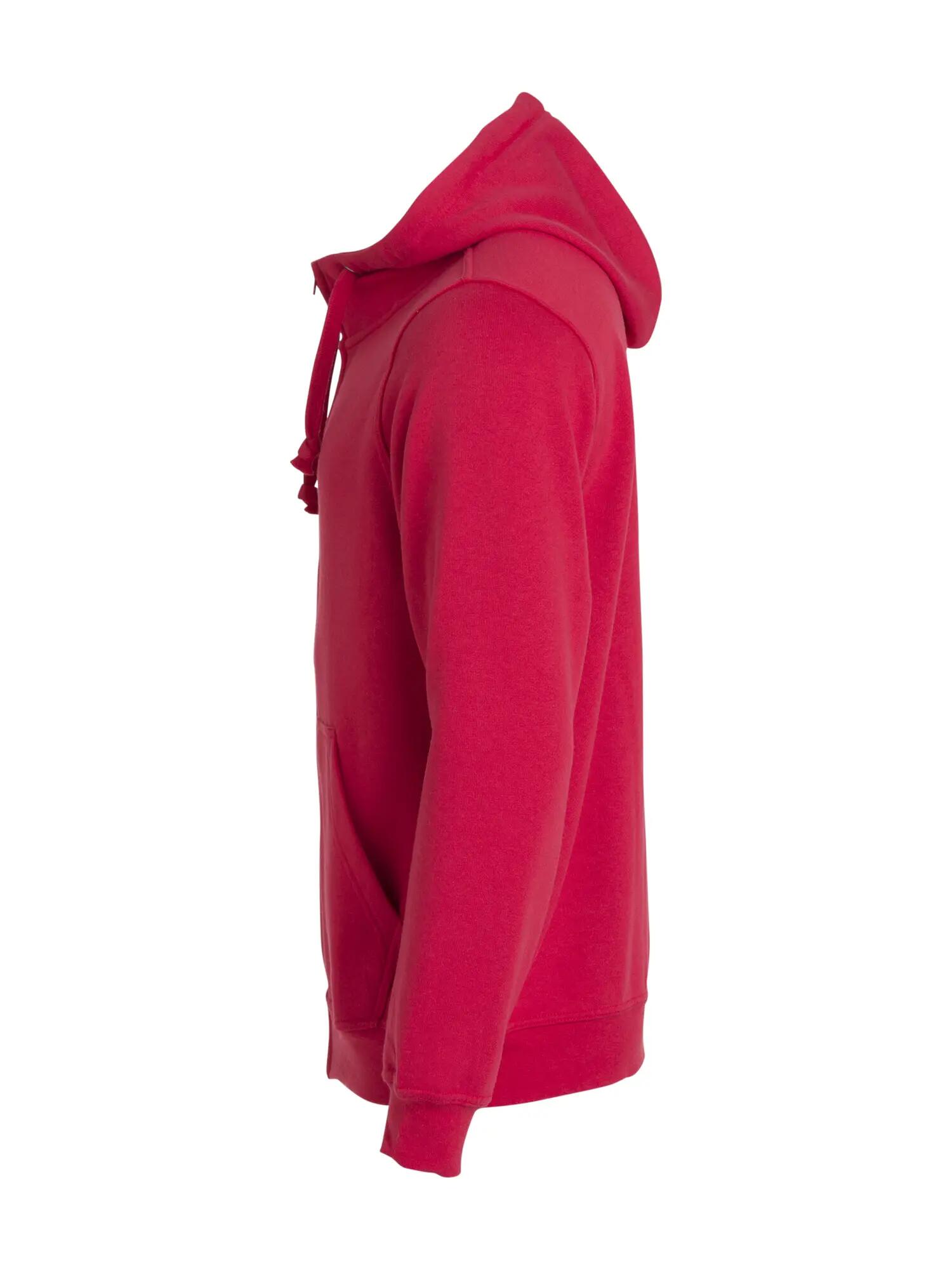 clique Basic Hoody Full Zip - Sweat com capuz e fecho completo – red 3/5