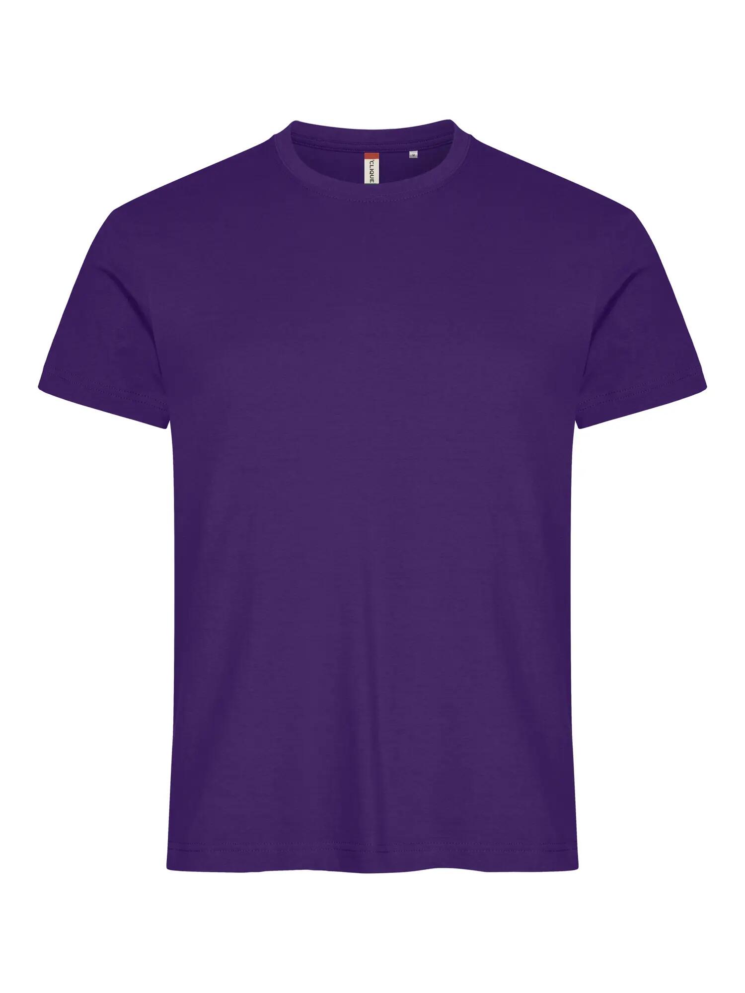 clique Basic-T — męski T-shirt bawełniany, dopasowany krój – bright lilac 1/5