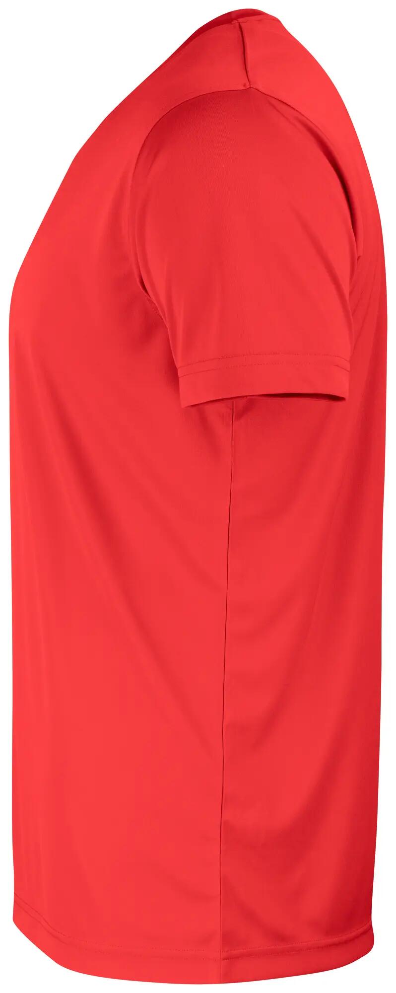 clique Basic Active-T Junior t-shirt 100% poliéster UV/50 – red 3/4