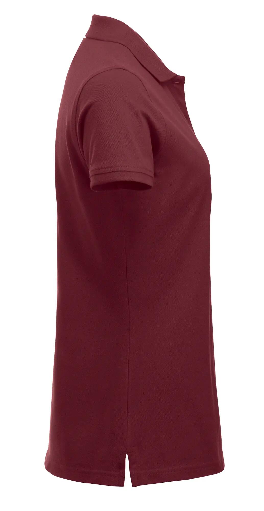 clique Polo Classic Marion S/S pour femme – coupe moderne, 100% coton – burgundy 4/4