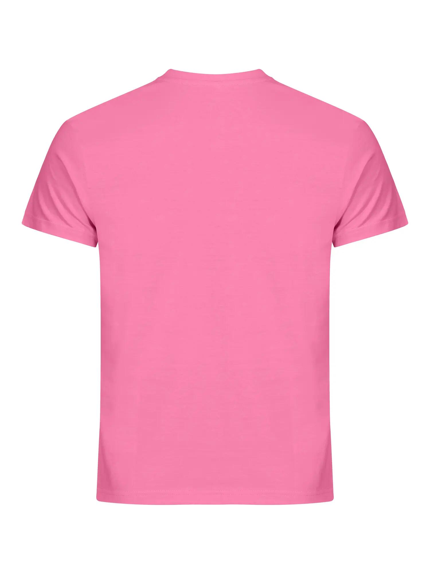 clique Basic-T Koszulka męska - dopasowany krój, bawełna – bright pink 4/5