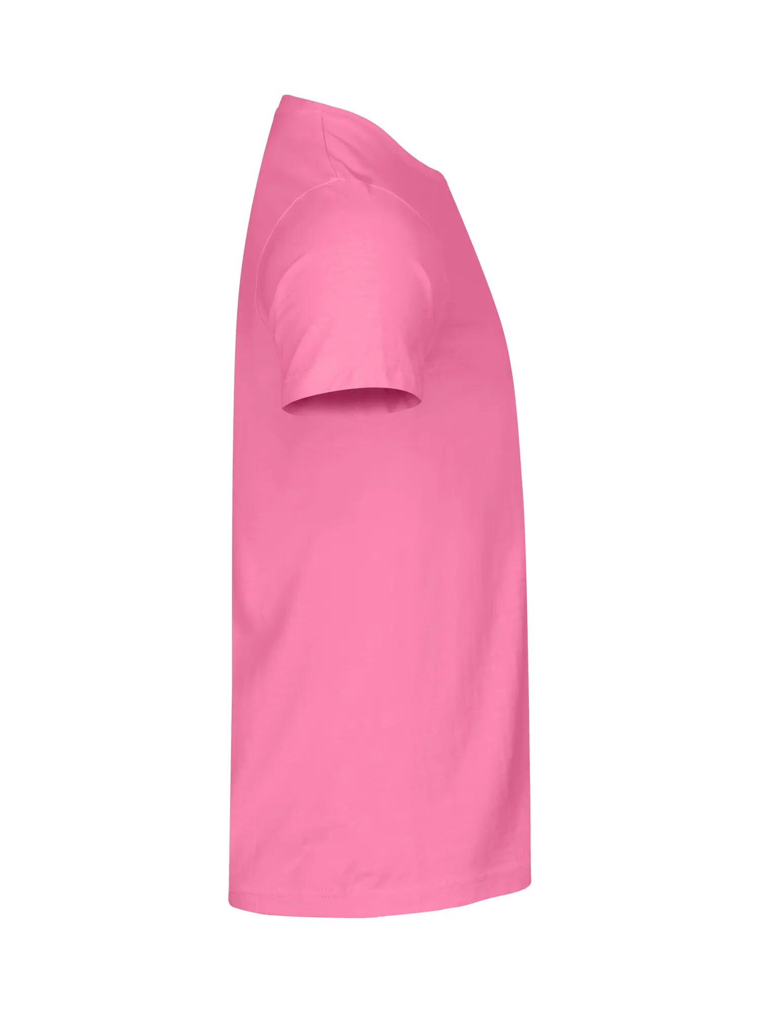 clique Basic-T Koszulka męska - dopasowany krój, bawełna – bright pink 3/5
