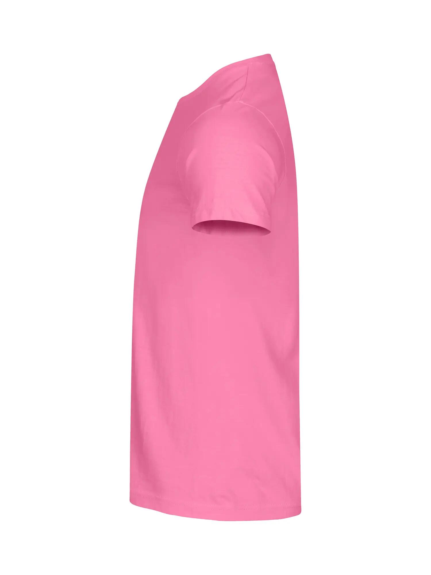 clique Basic-T Koszulka męska - dopasowany krój, bawełna – bright pink 2/5
