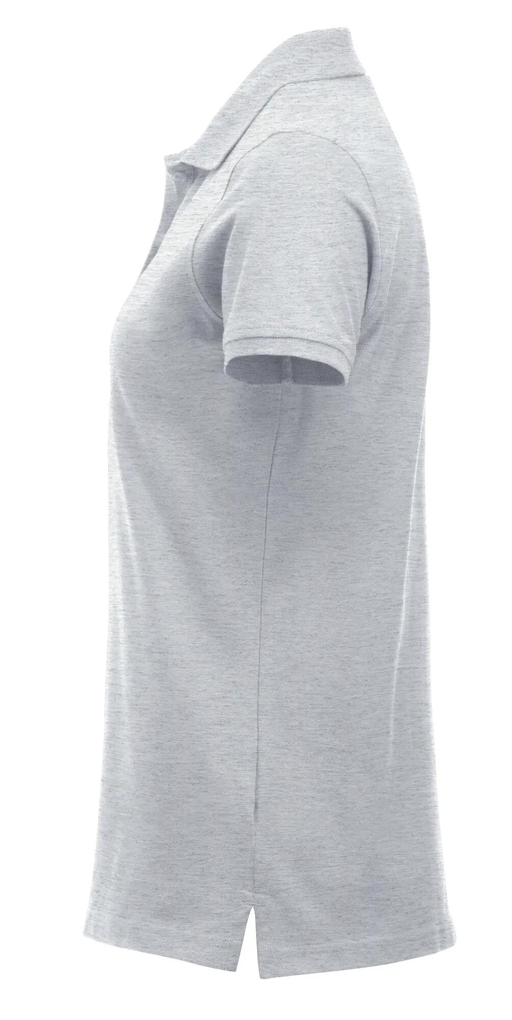 clique Classic Marion S/S – damespolo van katoen, modern fit – ash 3/4