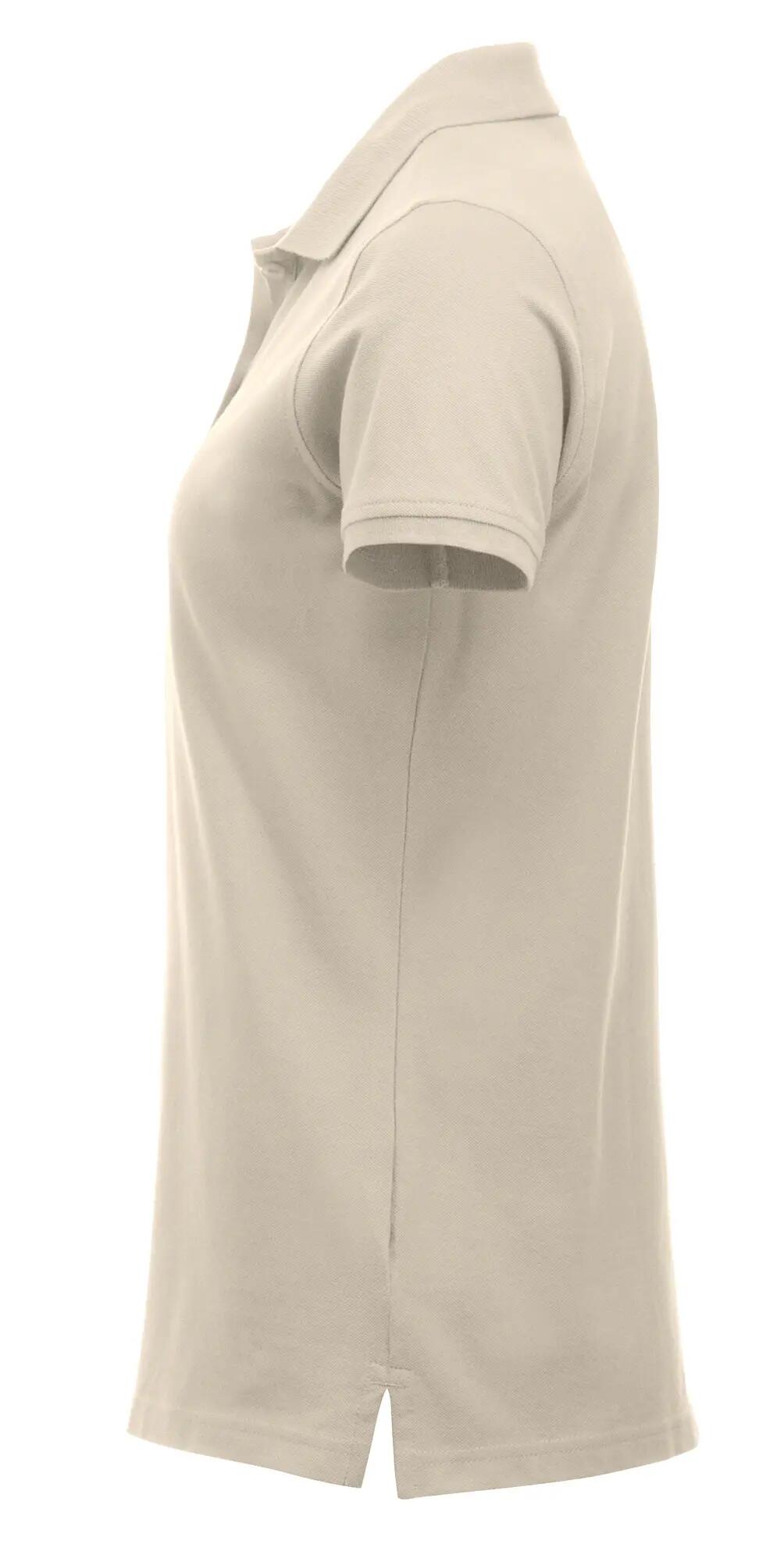 clique Classic Marion S/S Polo mulher – corte moderno, bege – beige 3/4