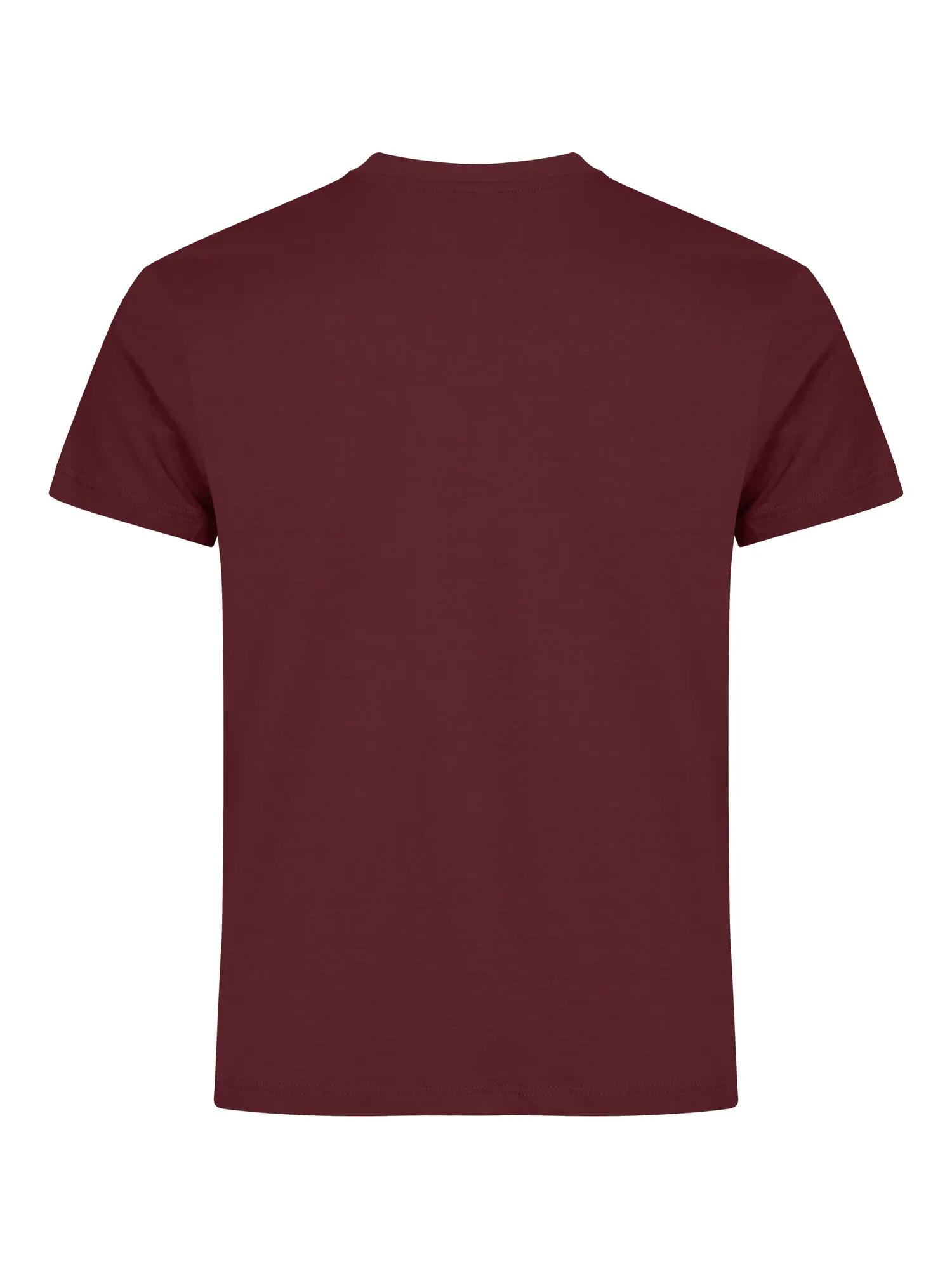 clique Basic-T T-shirt homme en coton, coupe près du corps – burgundy 2/5