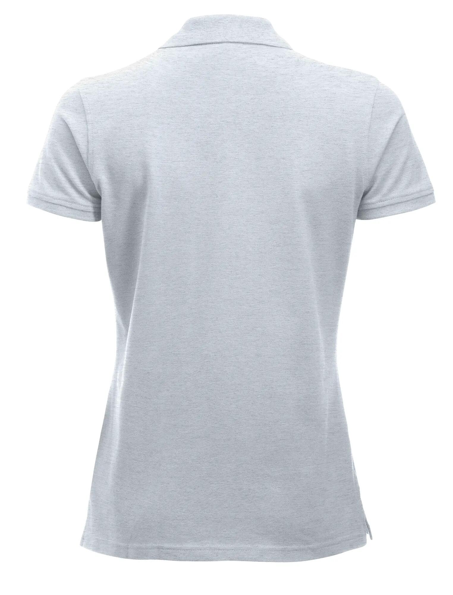 clique Classic Marion S/S – damespolo van katoen, modern fit – ash 2/4
