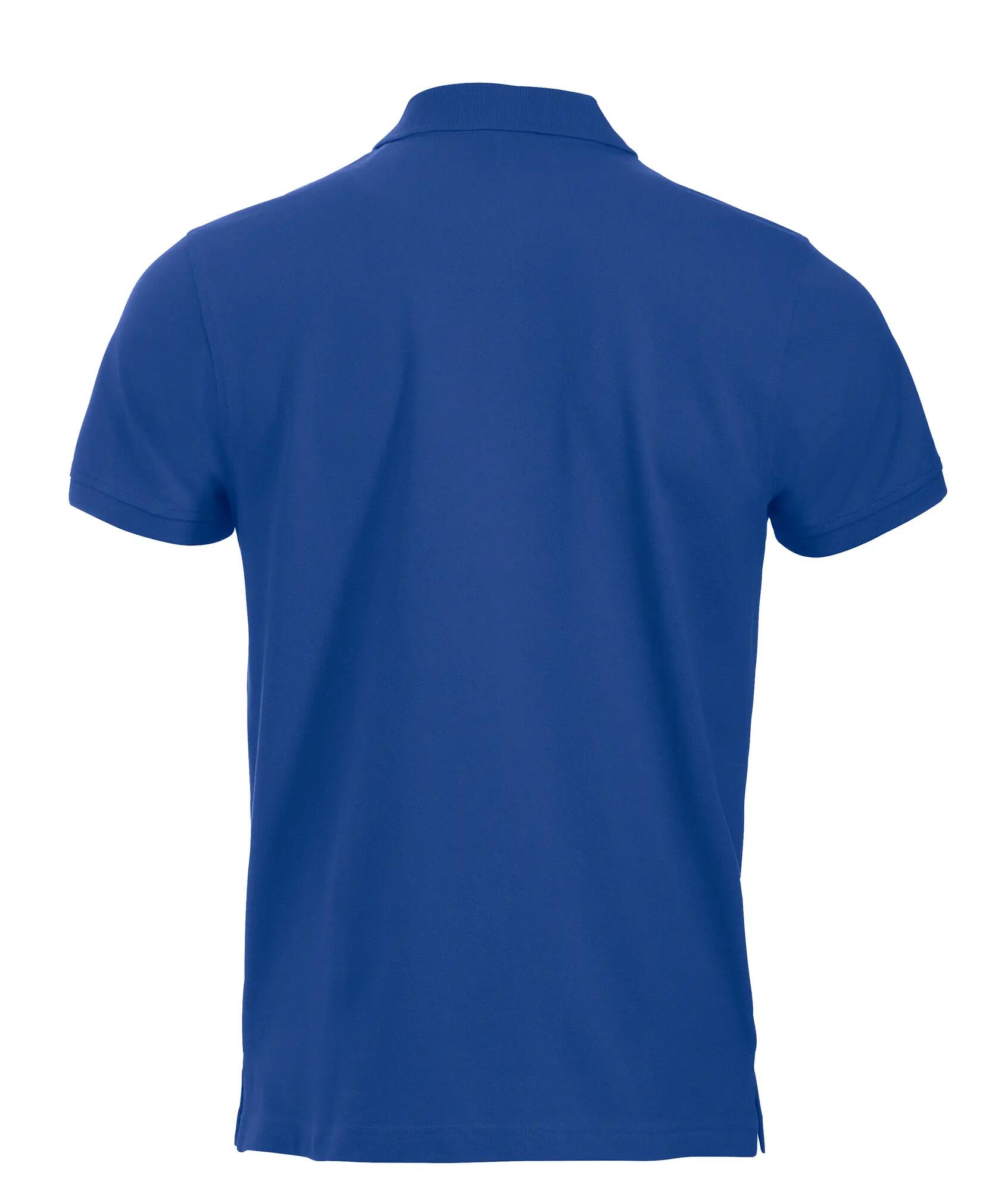 clique Classic Lincoln S/S polo em algodão, corte moderno – blue 2/4