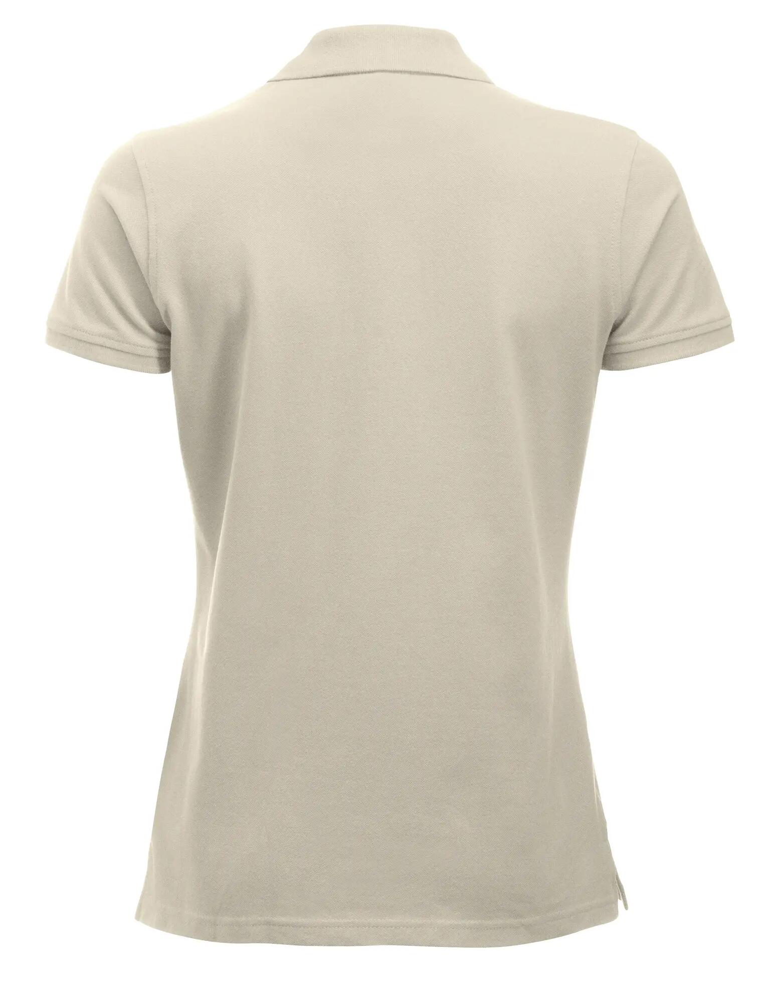 clique Classic Marion S/S Polo mulher – corte moderno, bege – beige 2/4