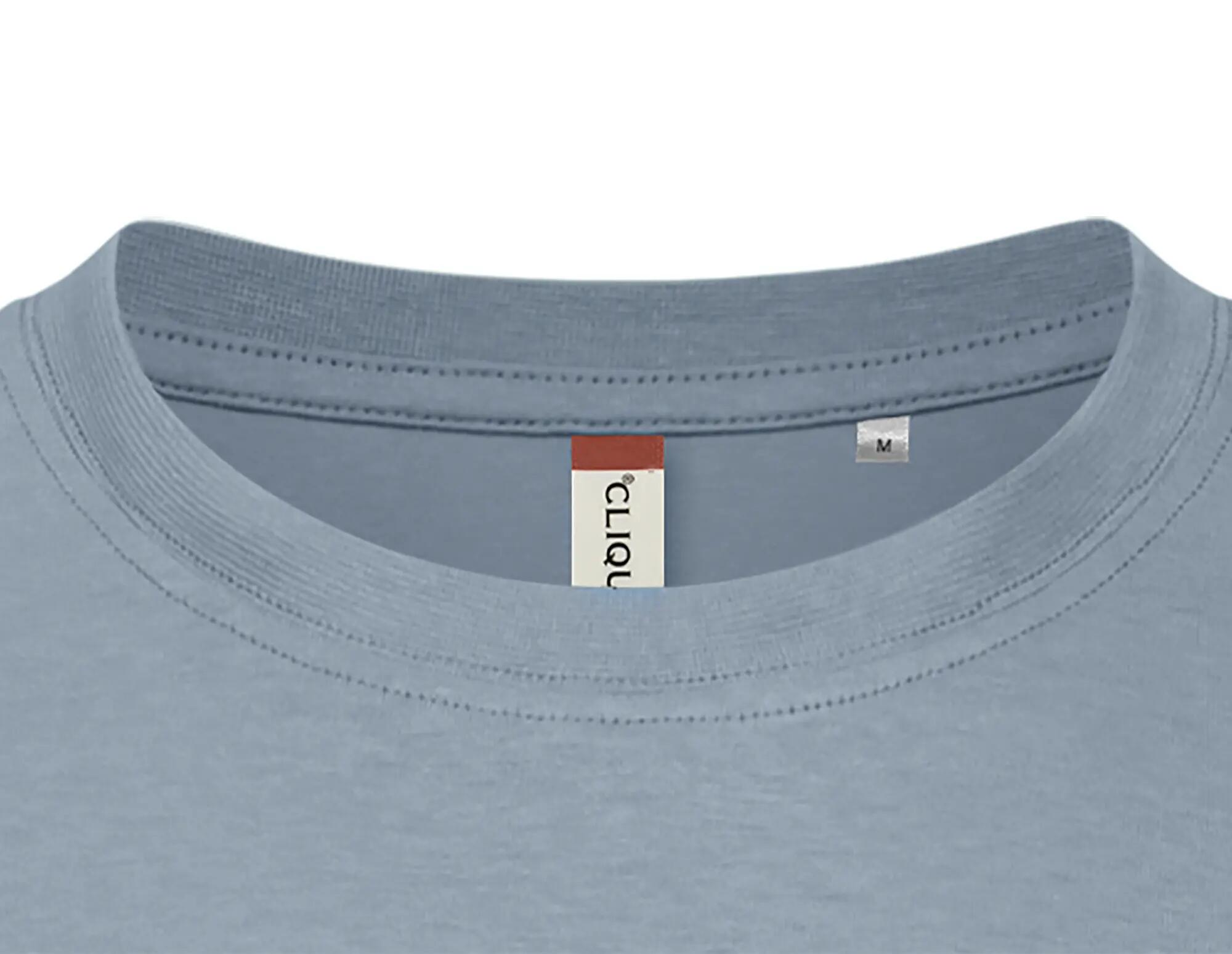 clique Basic-T T-shirt homem corte ajustado em algodão - light blue 5/5